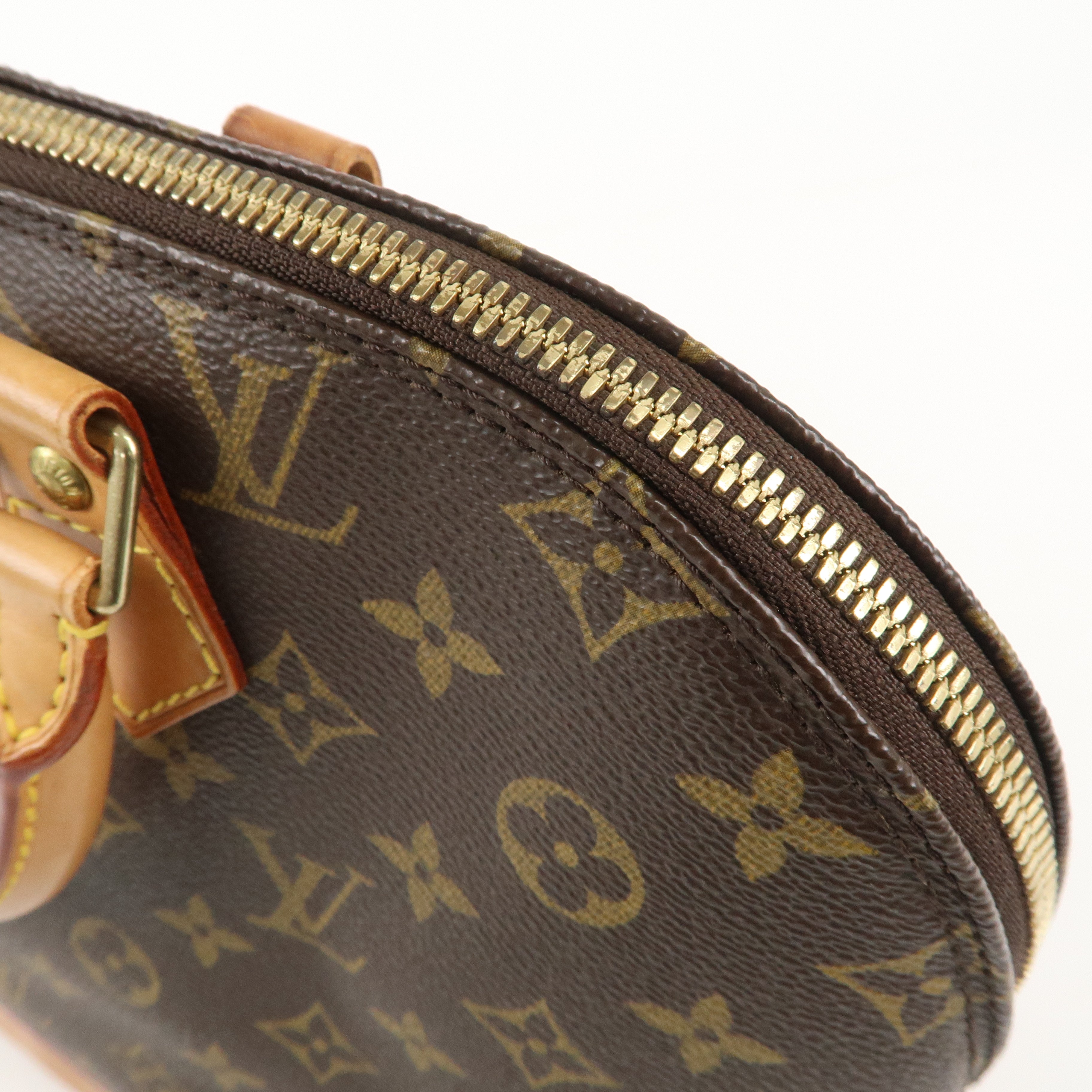 Louis Vuitton Monogram Alma Hand Bag Brown M51130