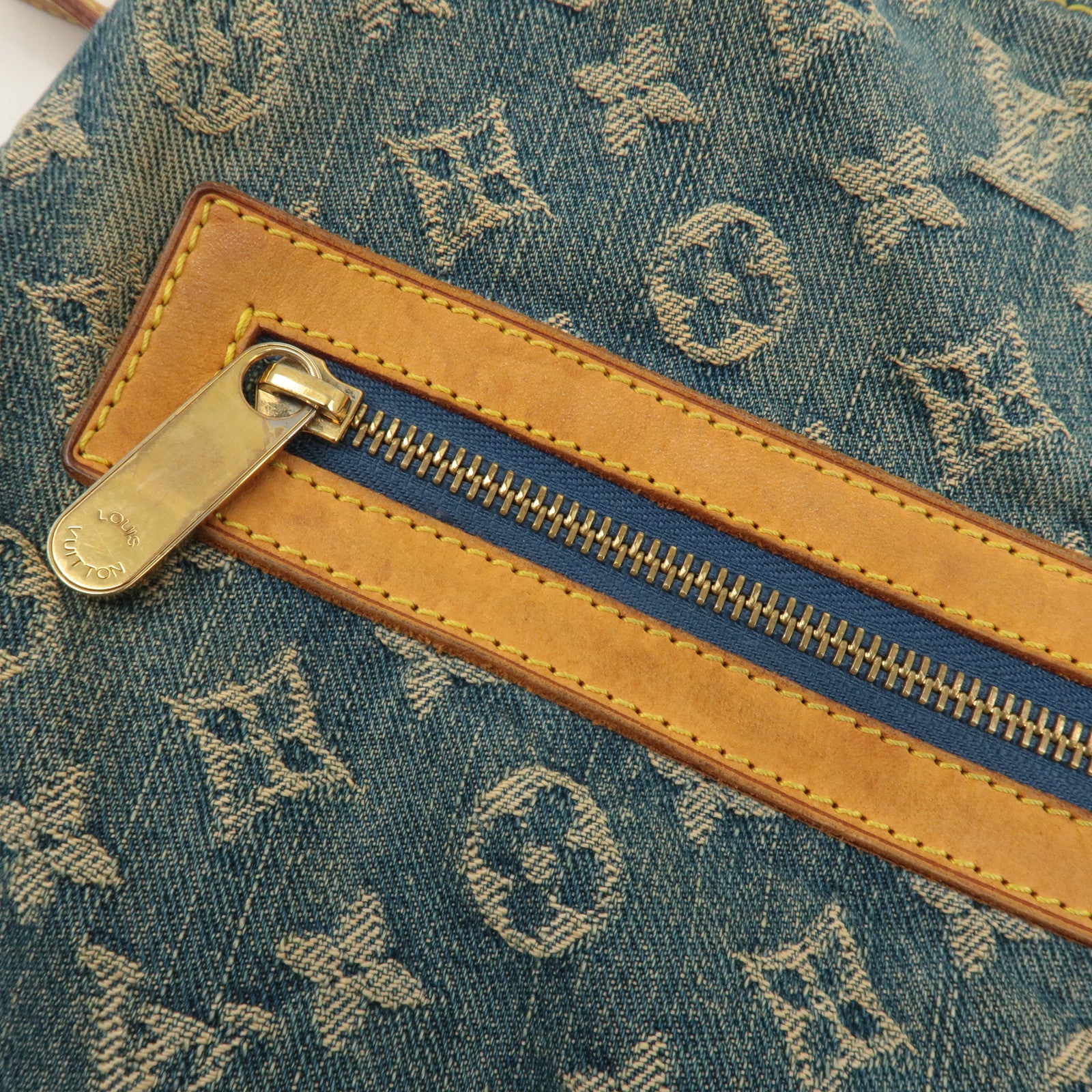 Louis Vuitton Monogram Denim Baggy GM Shoulder Bag M95048