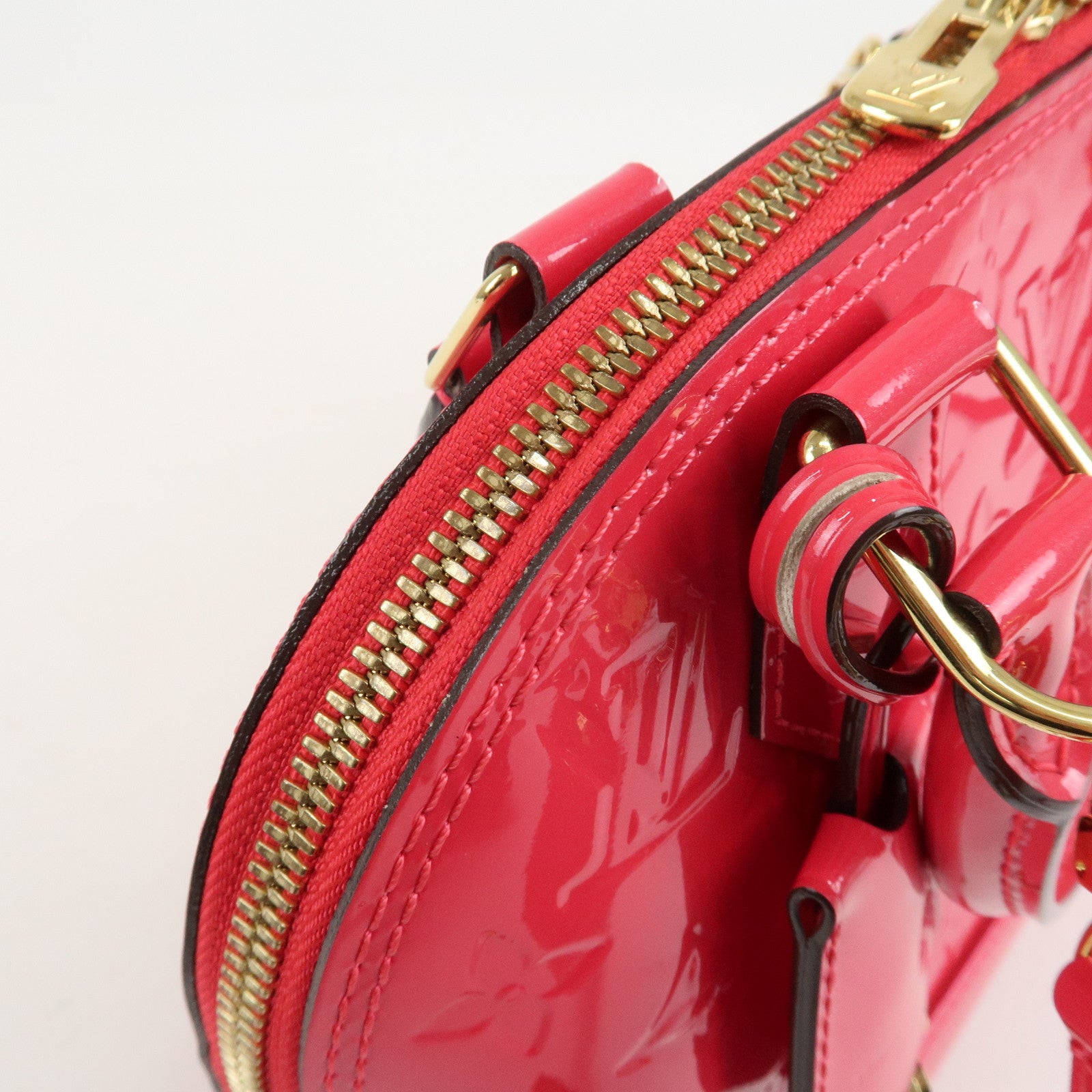 Louis Vuitton Monogram Vernis Alma BB 2Way Bag Rose Indien M91771