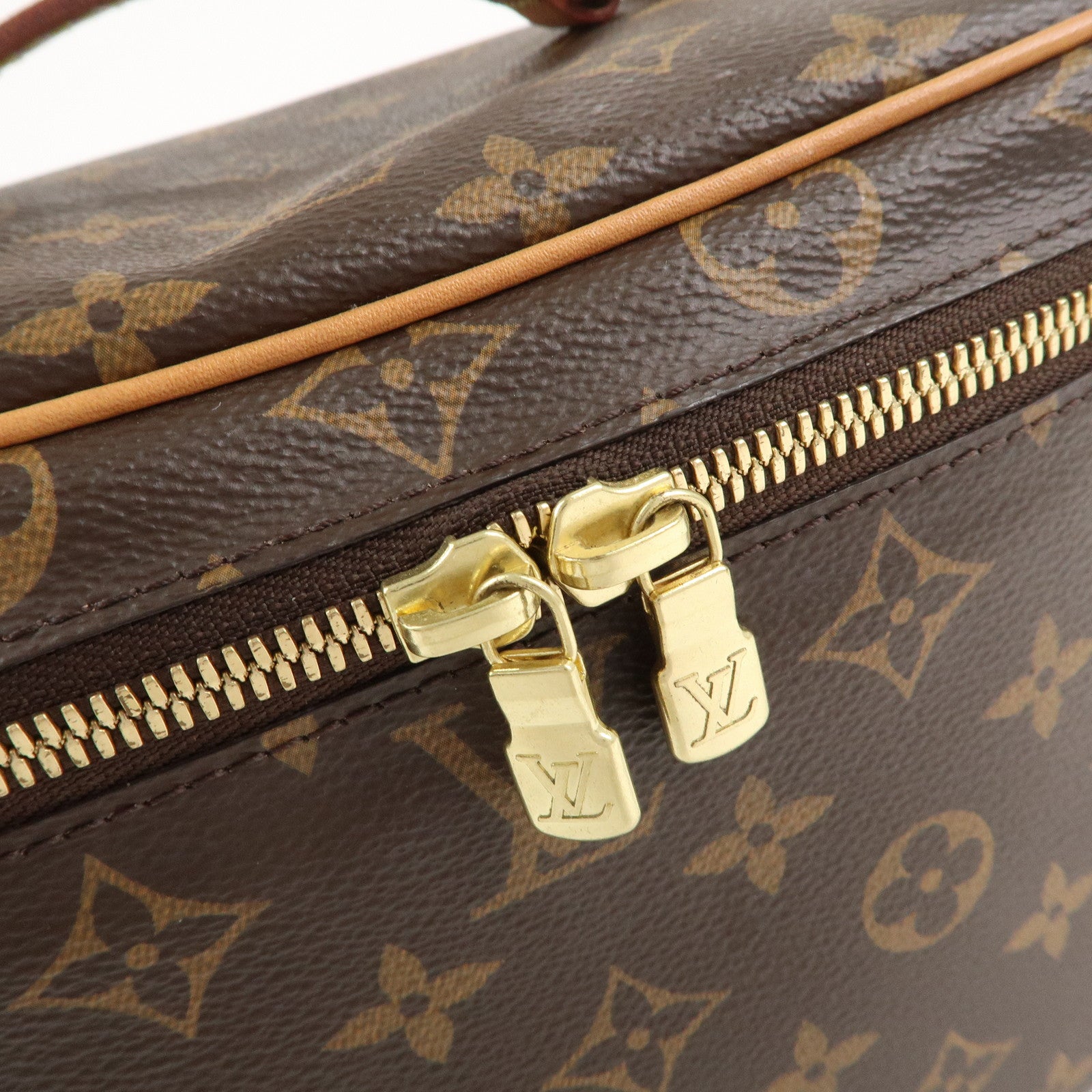 Louis Vuitton Monogram Nice BB Vanity Bag Brown M42265