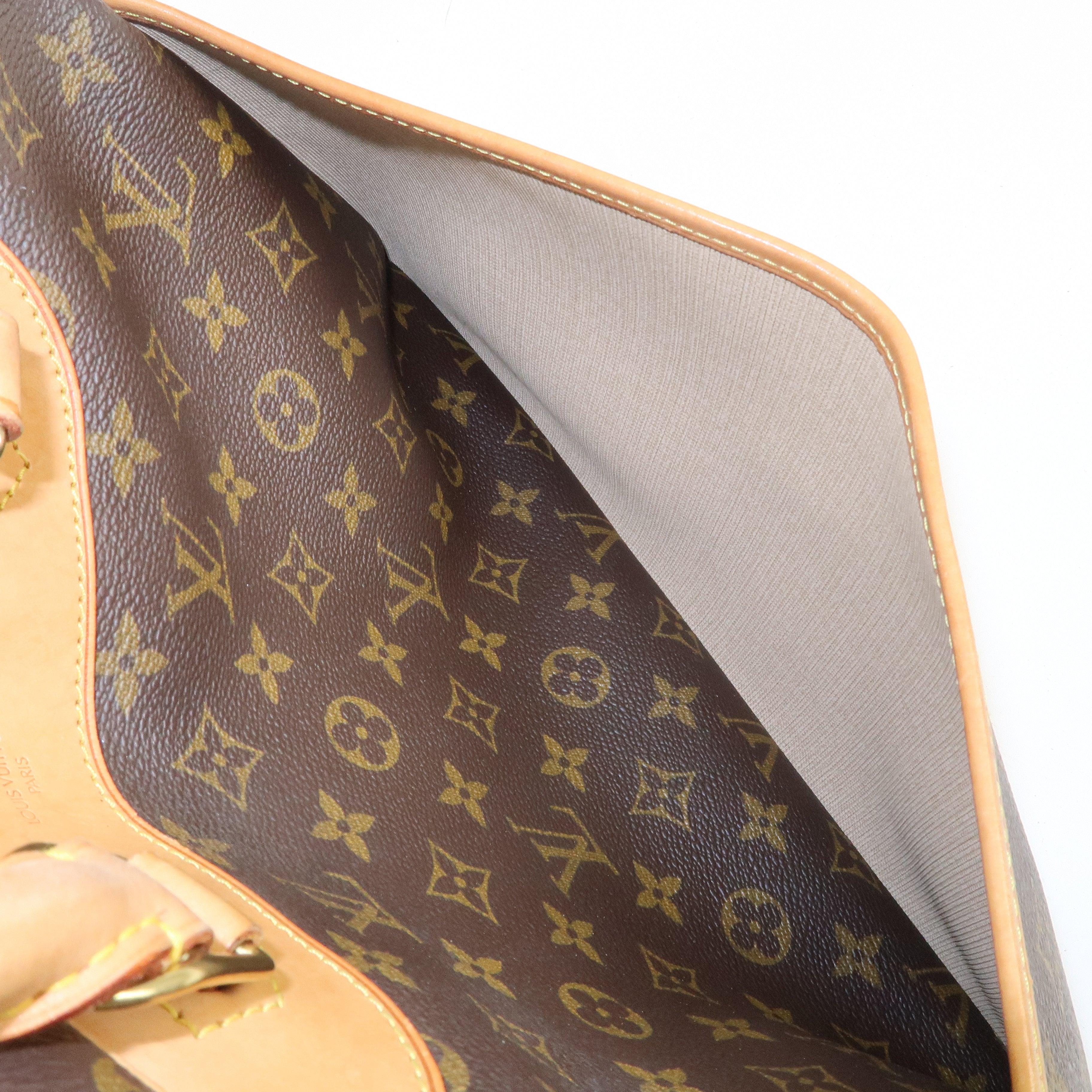 Louis Vuitton Monogram Deauville Hand Bag Brown M47270