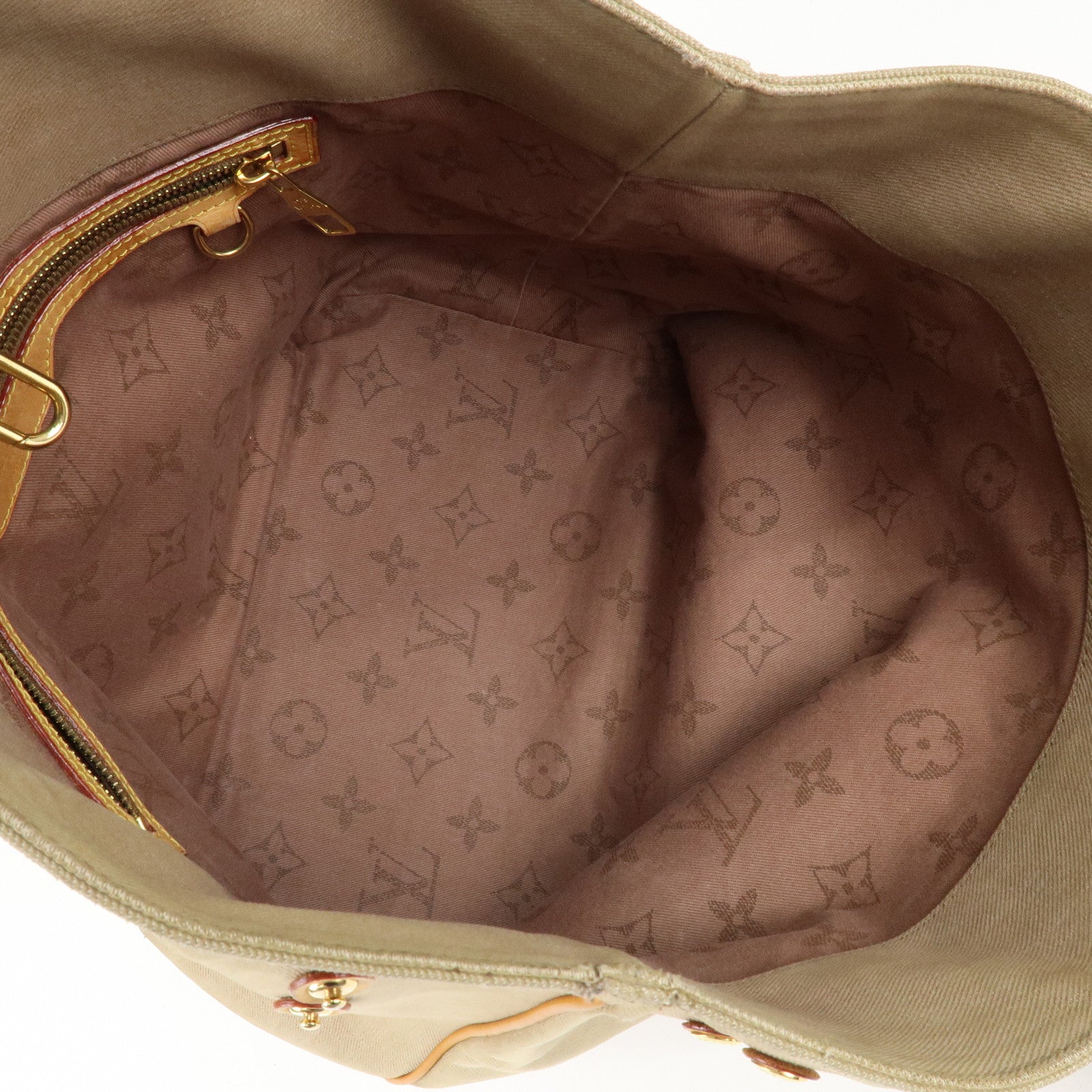 Louis Vuitton Plein Soleil Cabas PM Tote Bag Beige M94144 Used