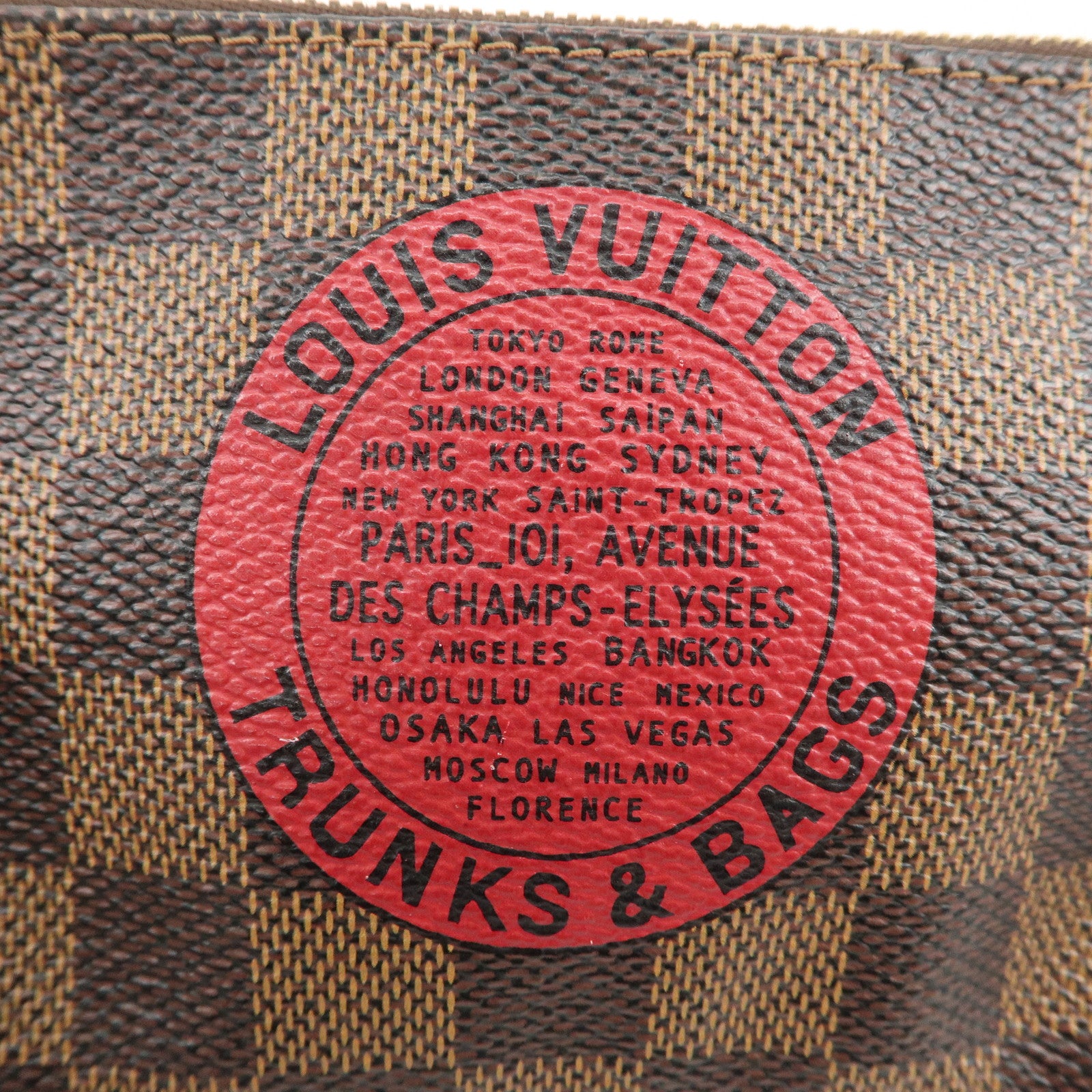 Louis Vuitton Damier T&B Mini Pochette Accessoires Pouch N58011 Used