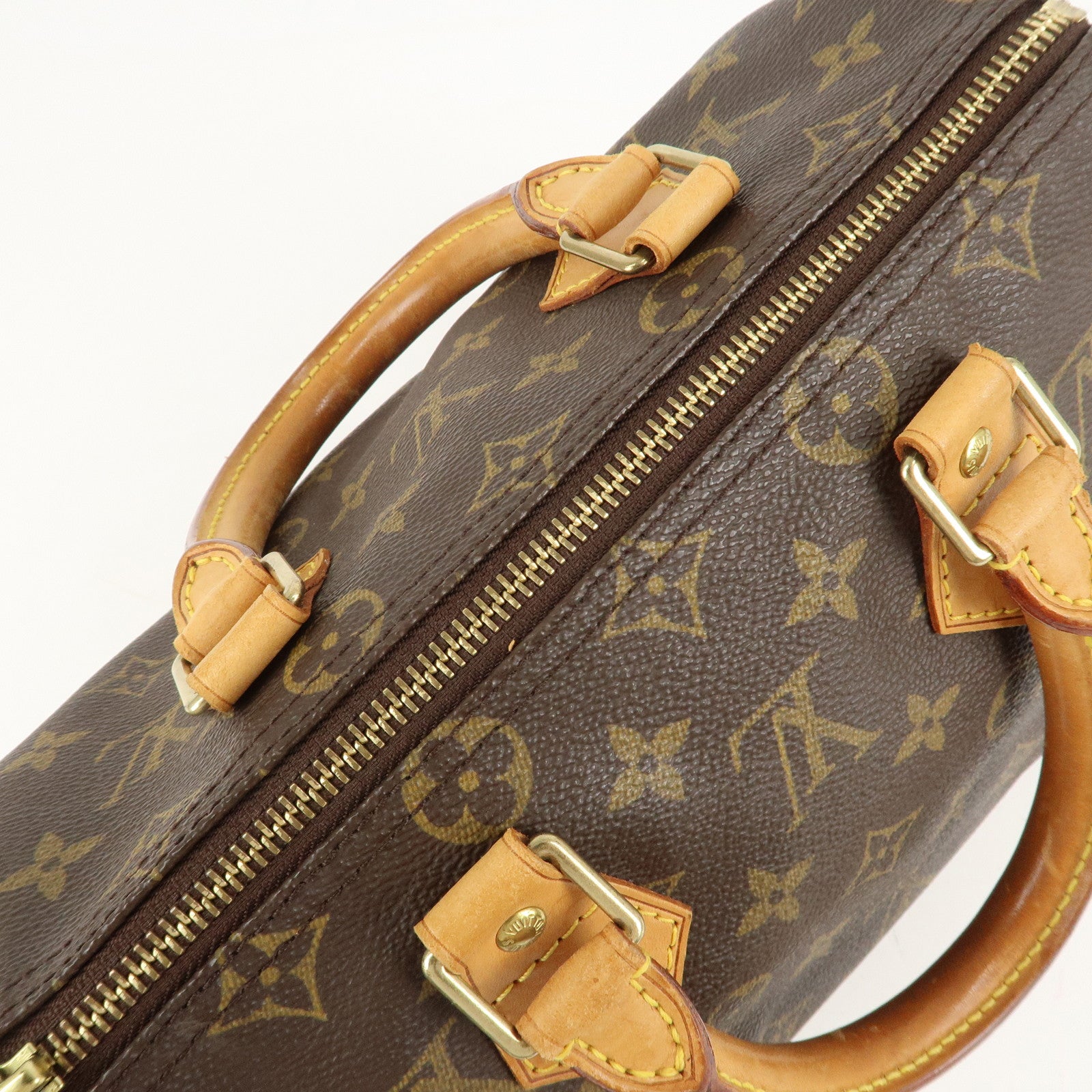 Louis Vuitton Monogram Speedy 25 Hand Bag Boston Bag M41528 Used