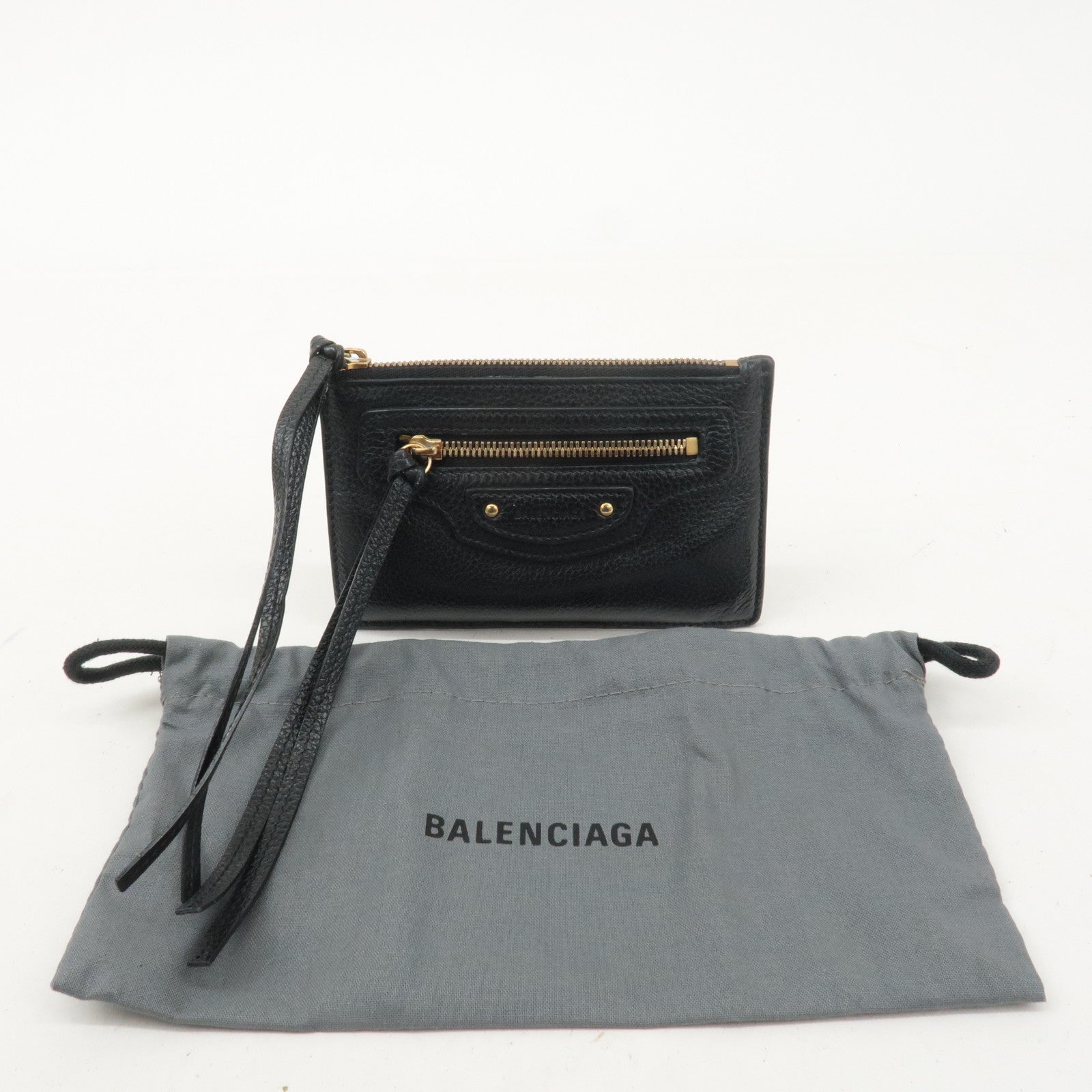 BALENCIAGA Leather Neo Classic Fragment Case Coin Case