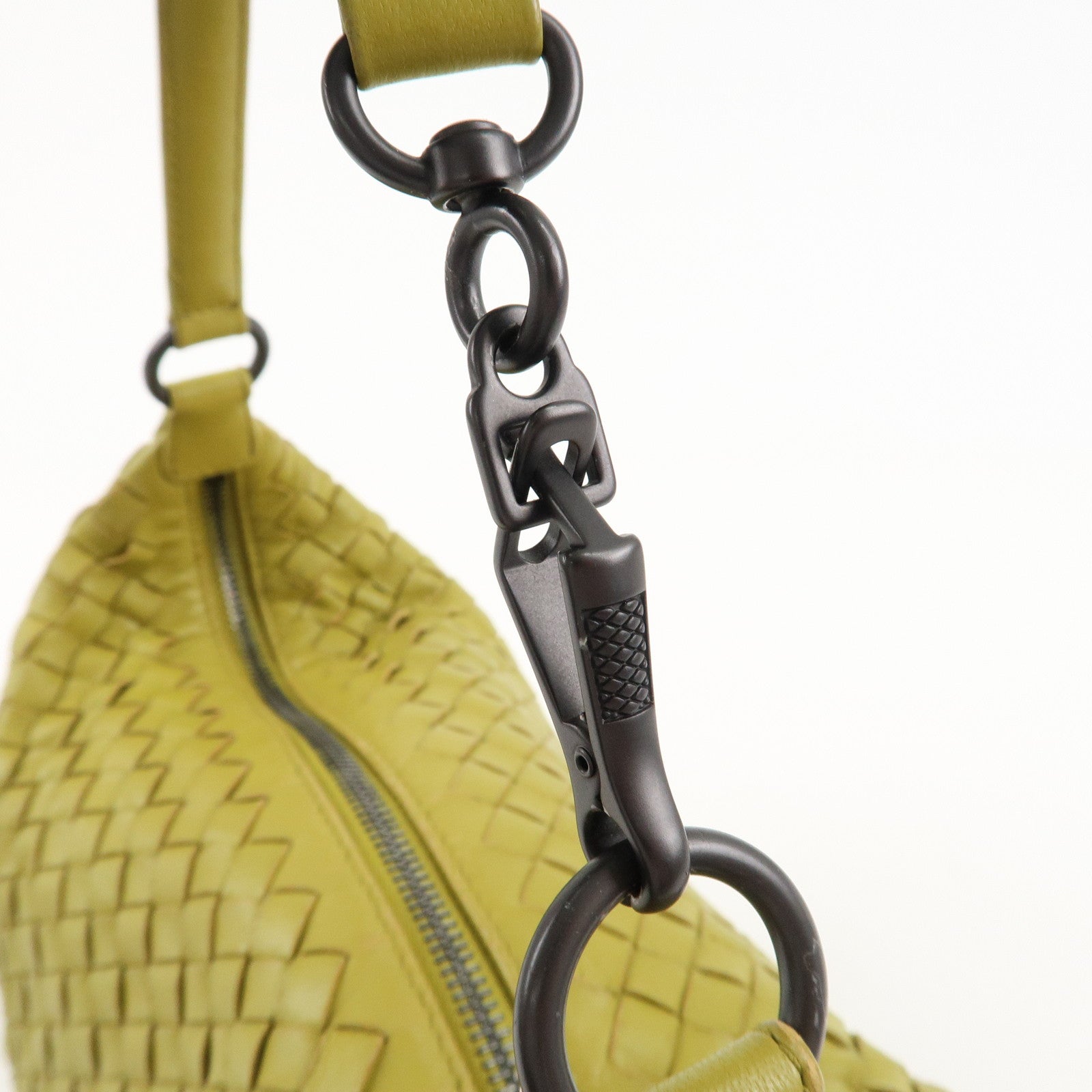 BOTTEGA VENETA Intrecciato Leather Hand Shoulder Bag Yellow