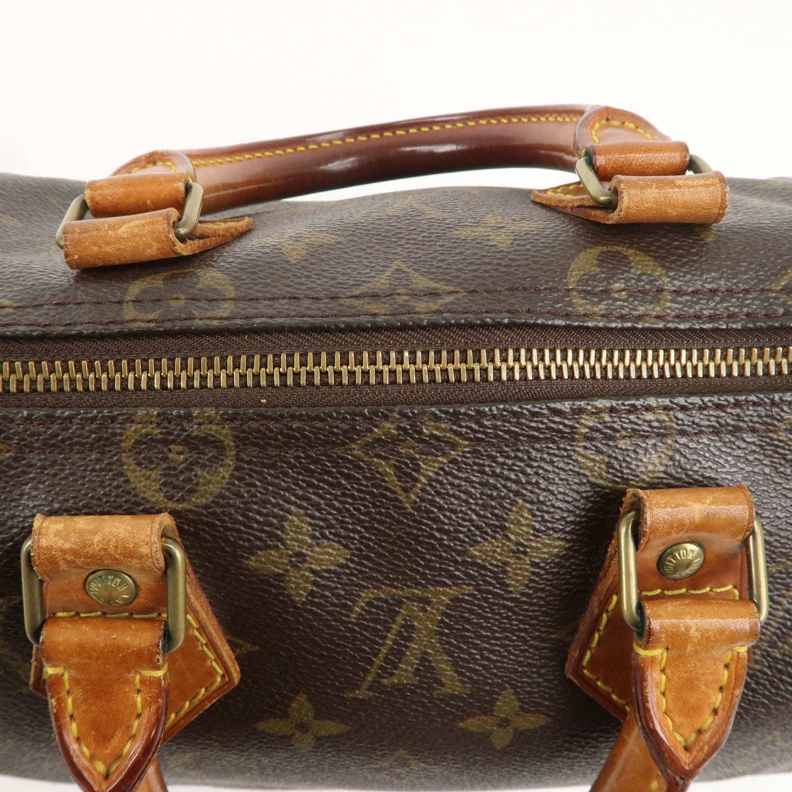 Louis Vuitton Monogram Speedy 25 Hand Bag Boston Bag M41528