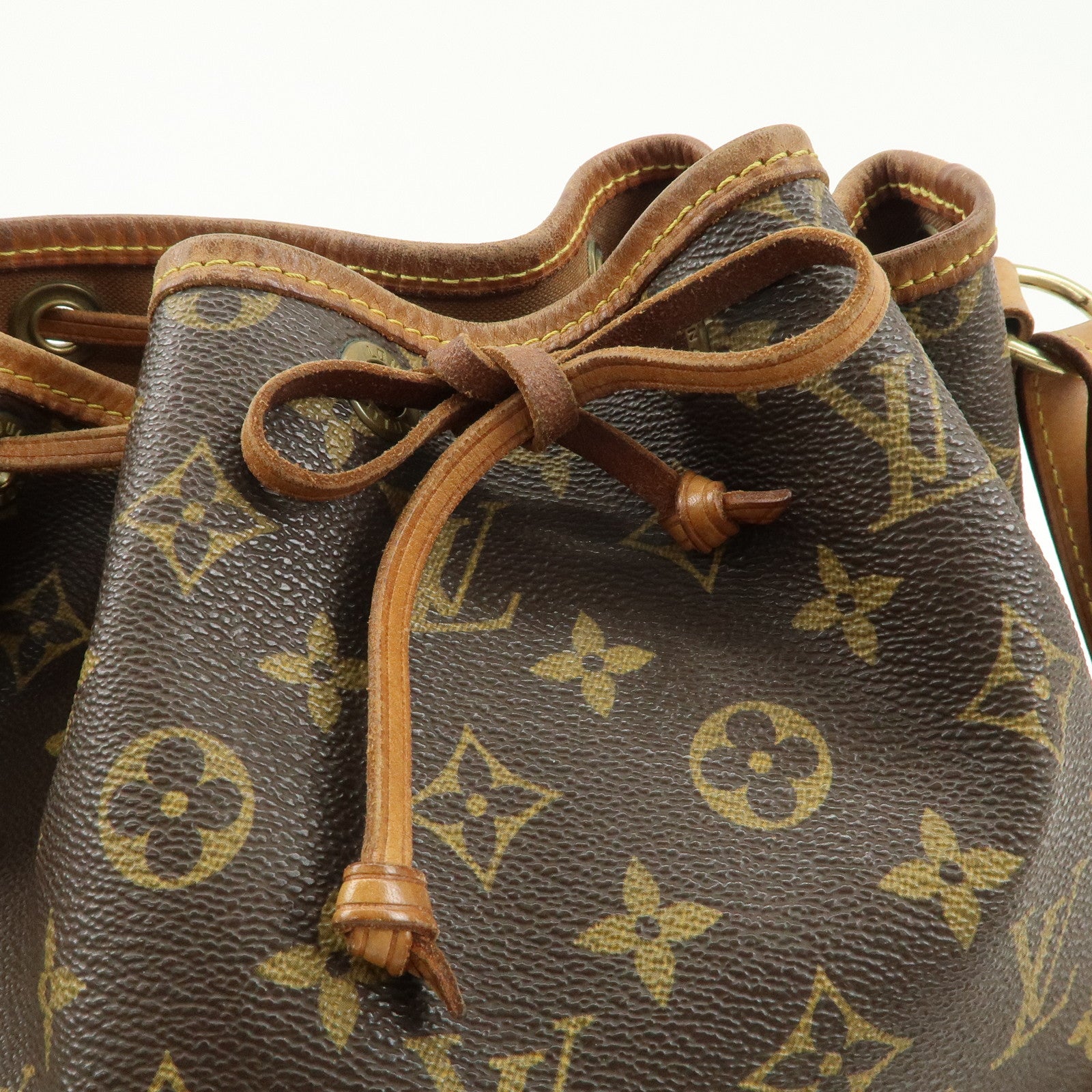 Louis Vuitton Monogram Noe Shoulder Bag Hand Bag Brown M42224 Used