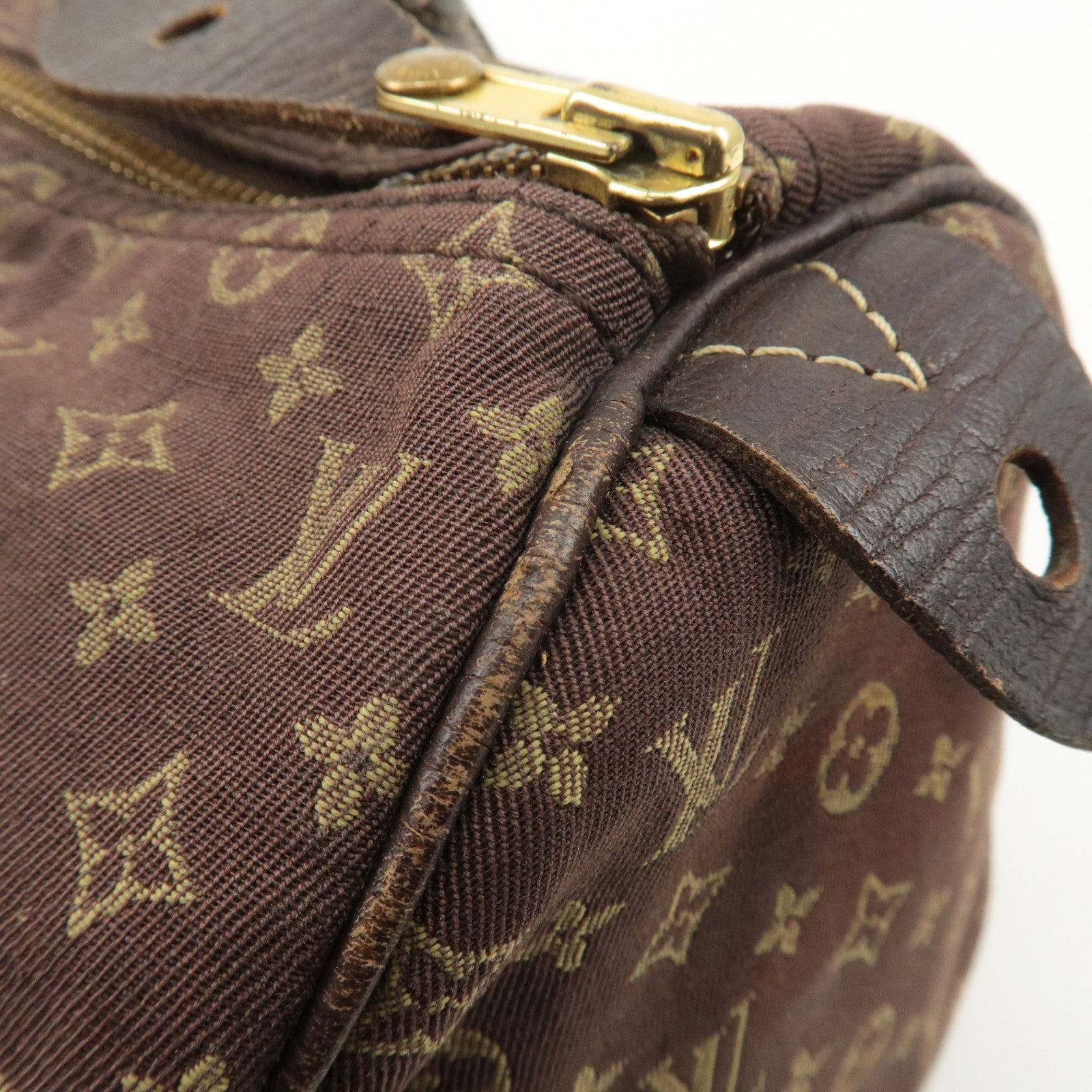 Louis Vuitton Monogram Mini Lin Speedy 30 Boston Bag Ebene M95224