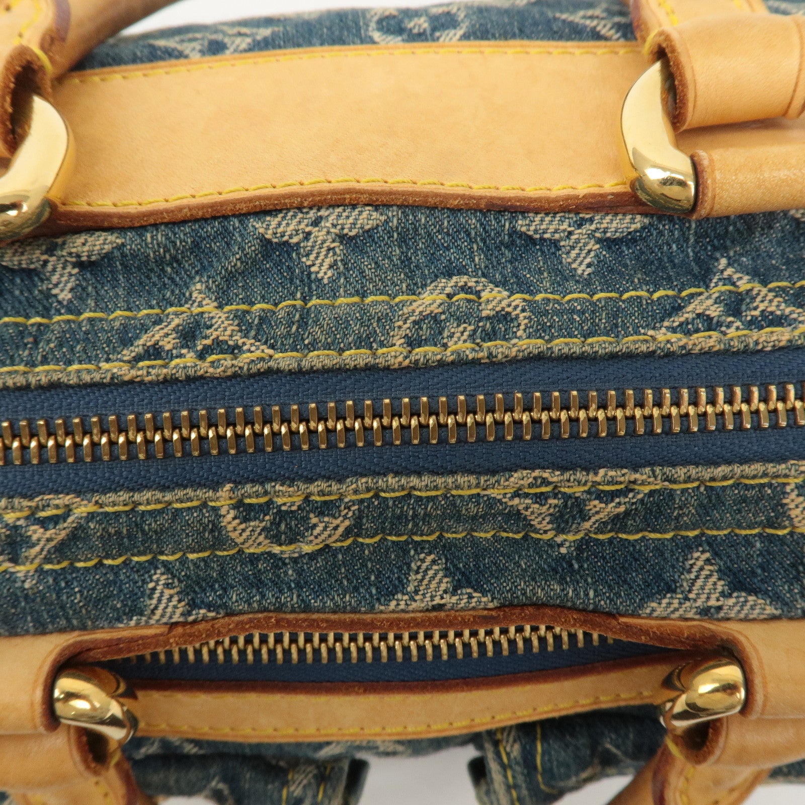 Louis Vuitton Monogram Denim Neo Speedy Boston Bag Blue M95019