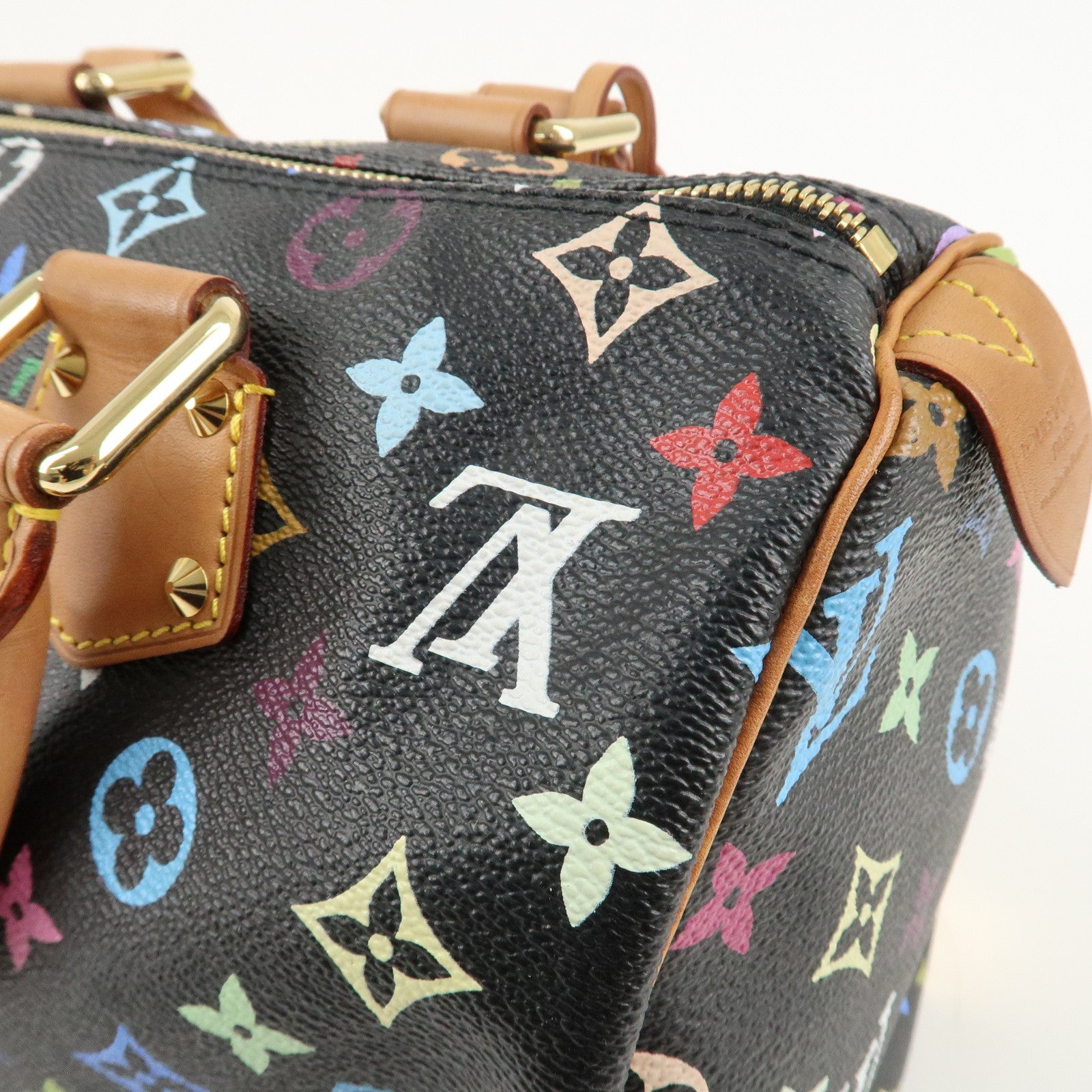 Louis Vuitton Monogram Multi Color Speedy 30 Hand Bag M92642 Used