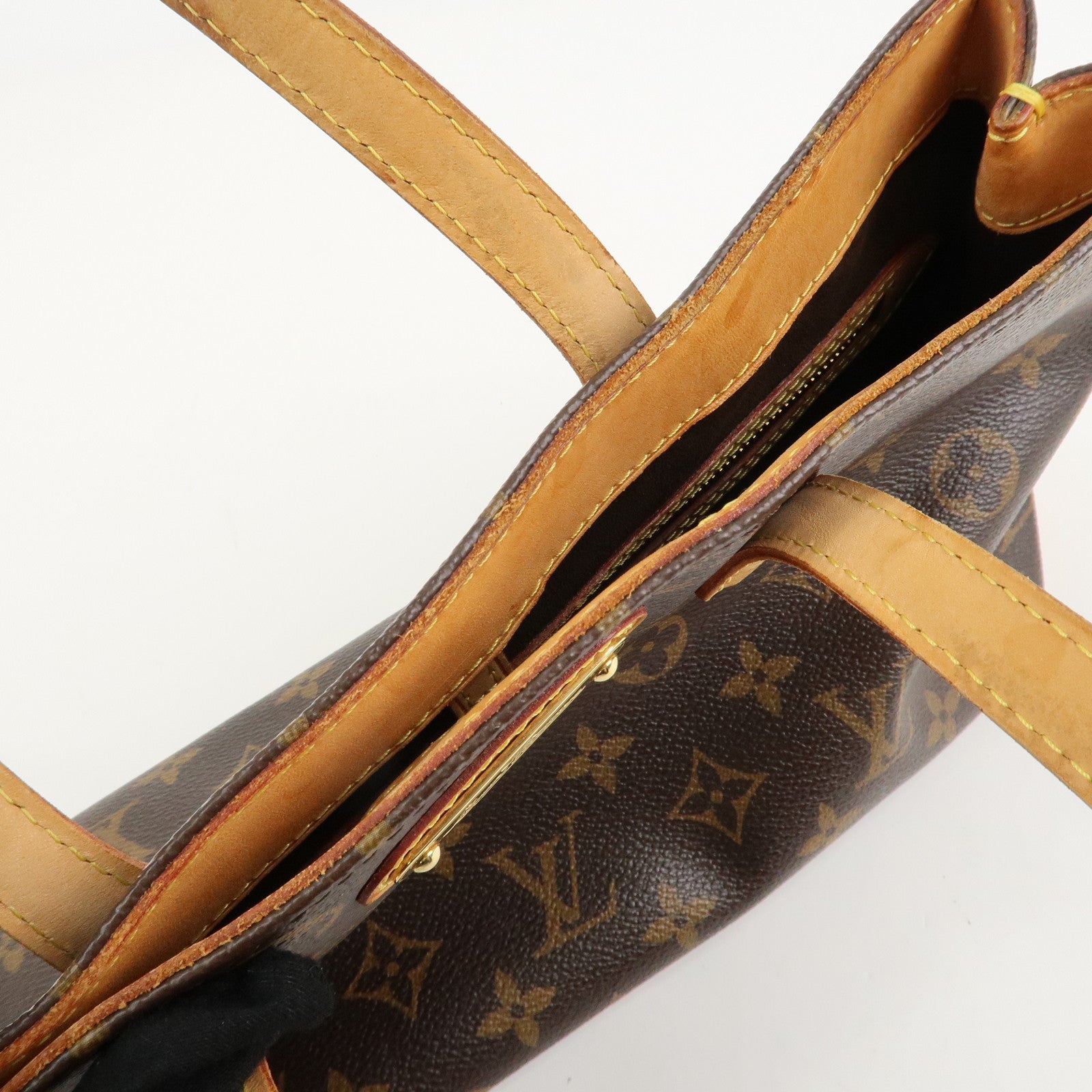 Louis Vuitton Monogram Wilshire PM Hand Bag Brown M45643 Used