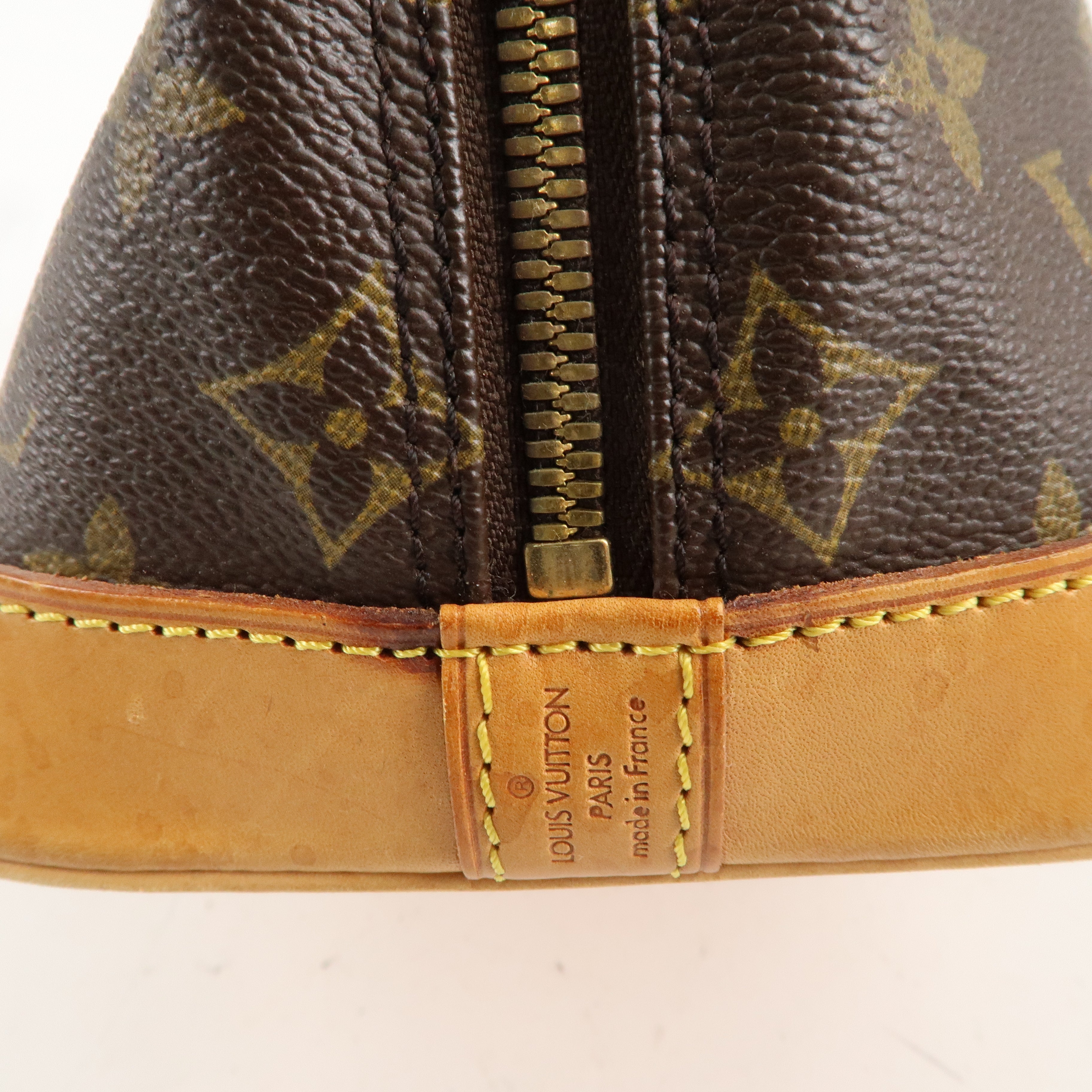 Louis Vuitton Monogram Alma Hand Bag Brown M51130