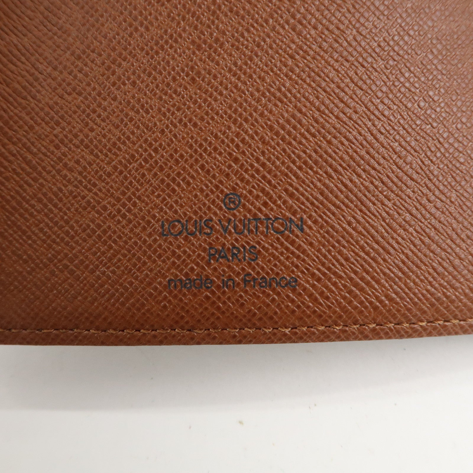 Louis Vuitton Monogram Agenda MM Planner Cover Brown R20004 Used