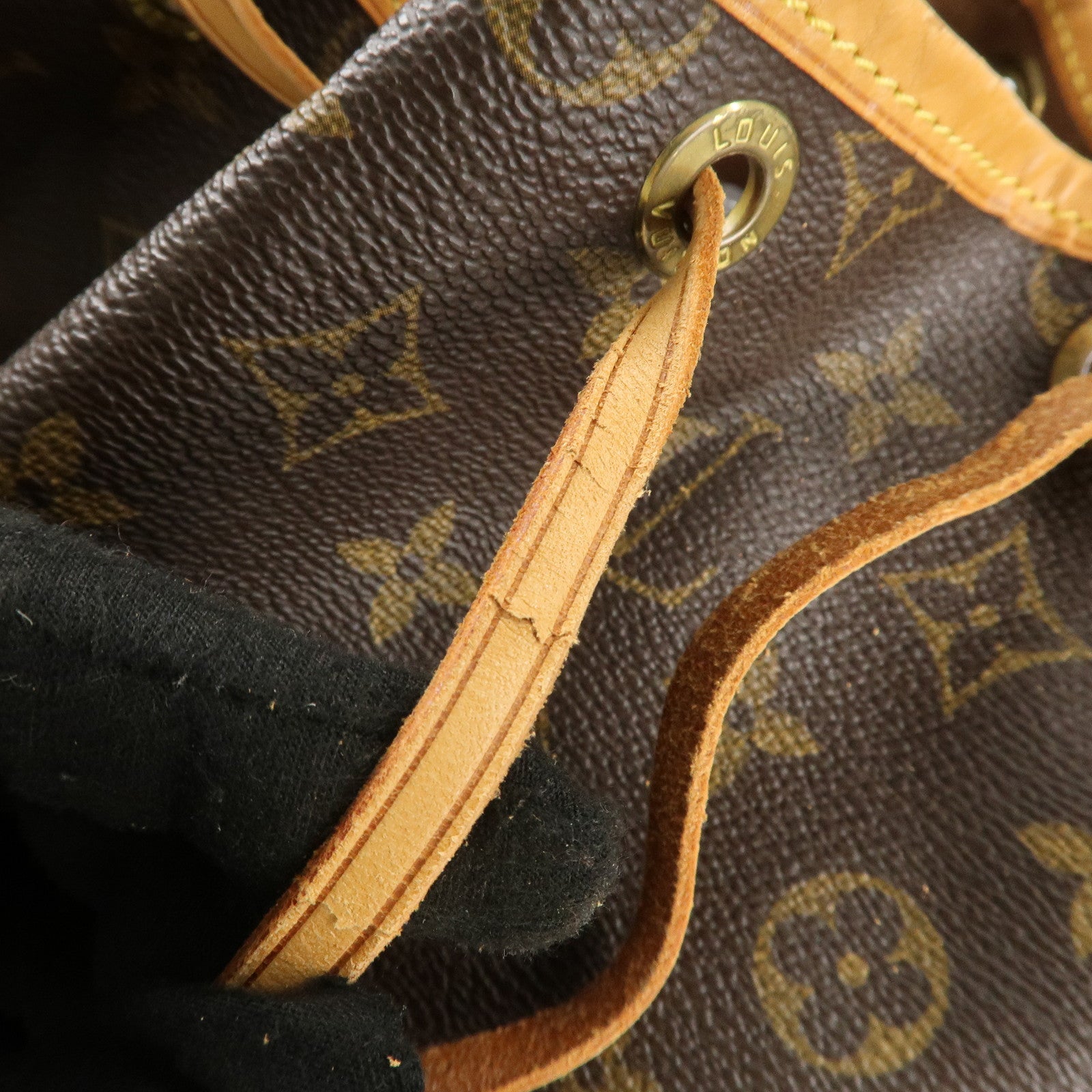 Louis Vuitton Monogram Noe Shoulder Bag Hand Bag Brown M42224