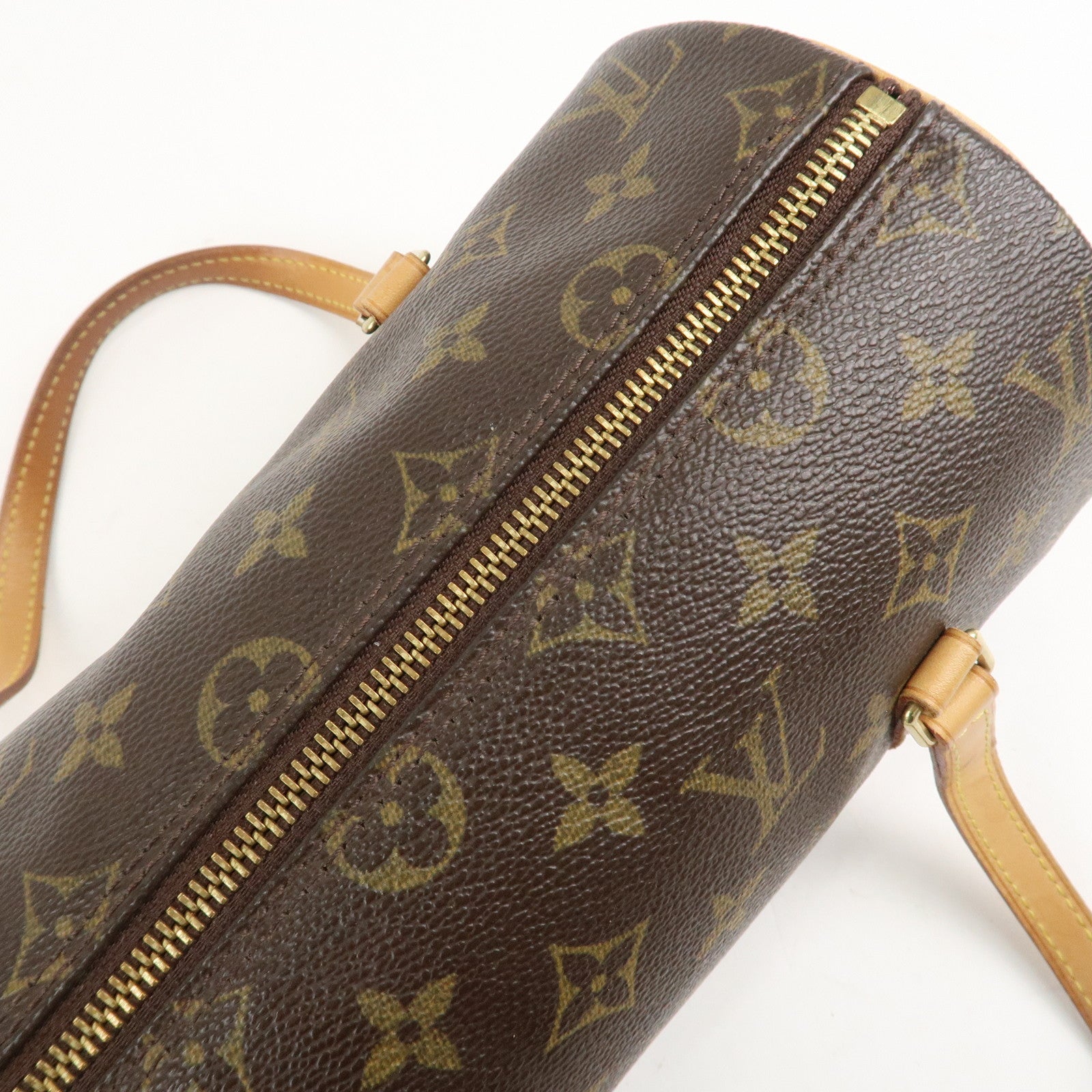 Louis Vuitton Monogram Papillon 26 Hand Bag Brown M51386 Used