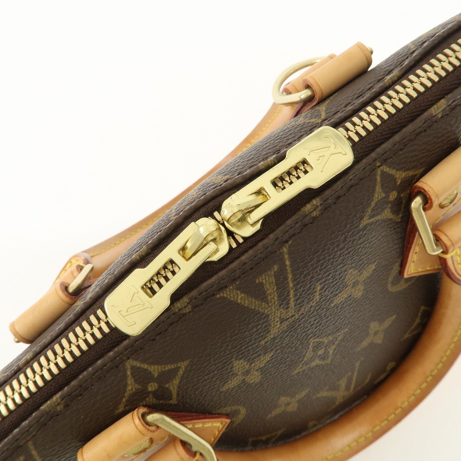 Louis Vuitton Monogram Alma Hand Bag Brown M51130