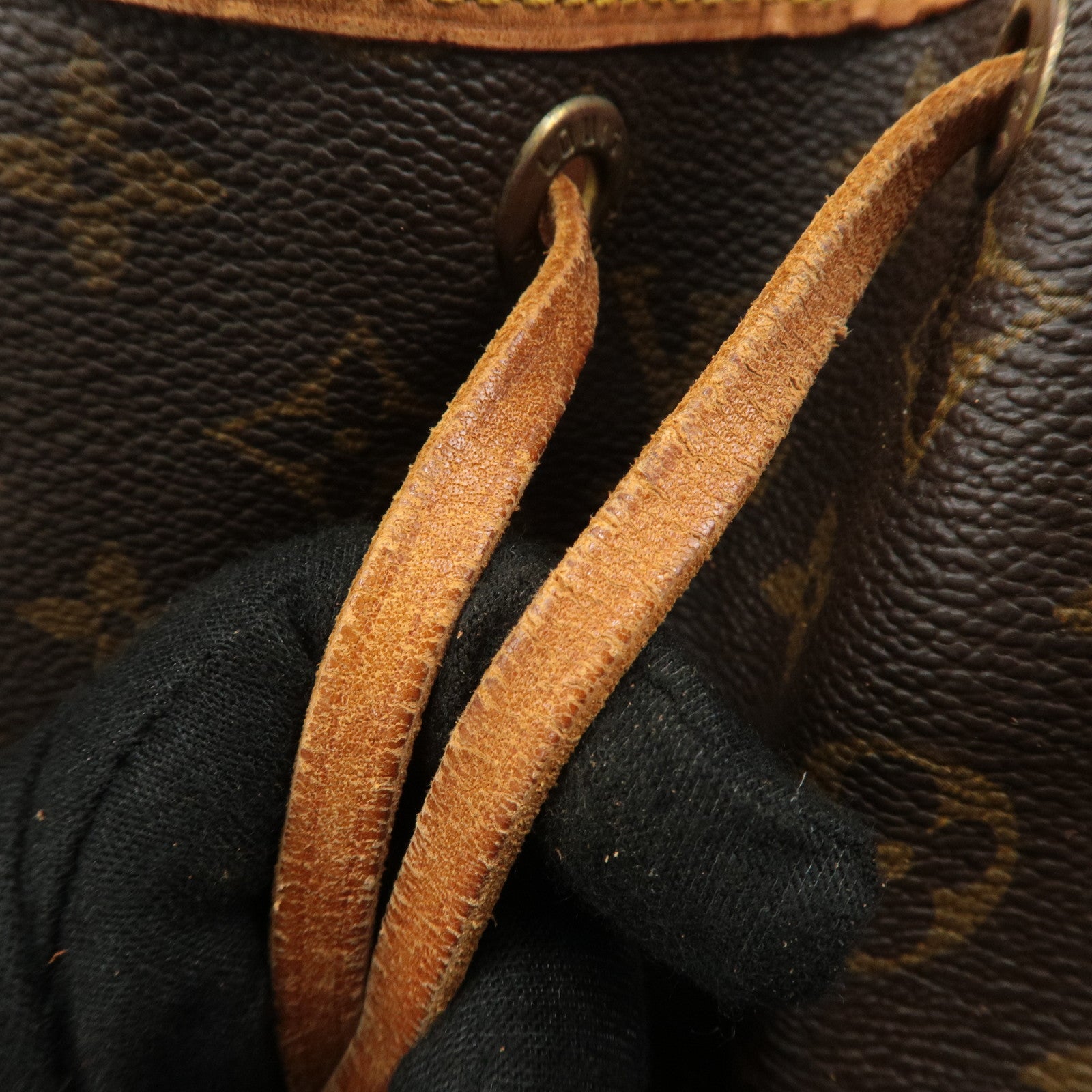 Louis Vuitton Monogram Petit Noe Shoulder Bag Brown M42226