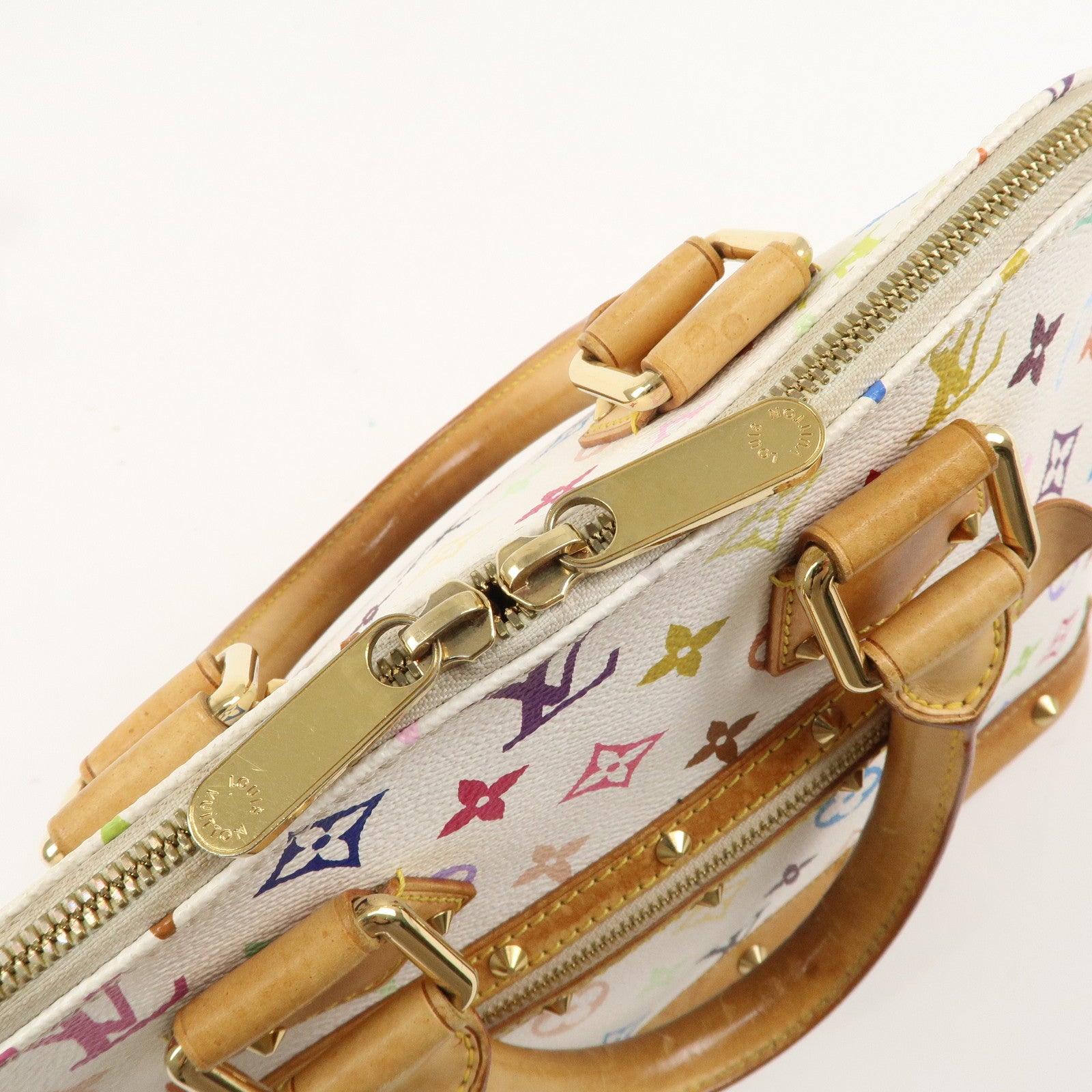 Louis Vuitton Monogram Multi Color Alma PM Hand Bag Blanc M92647