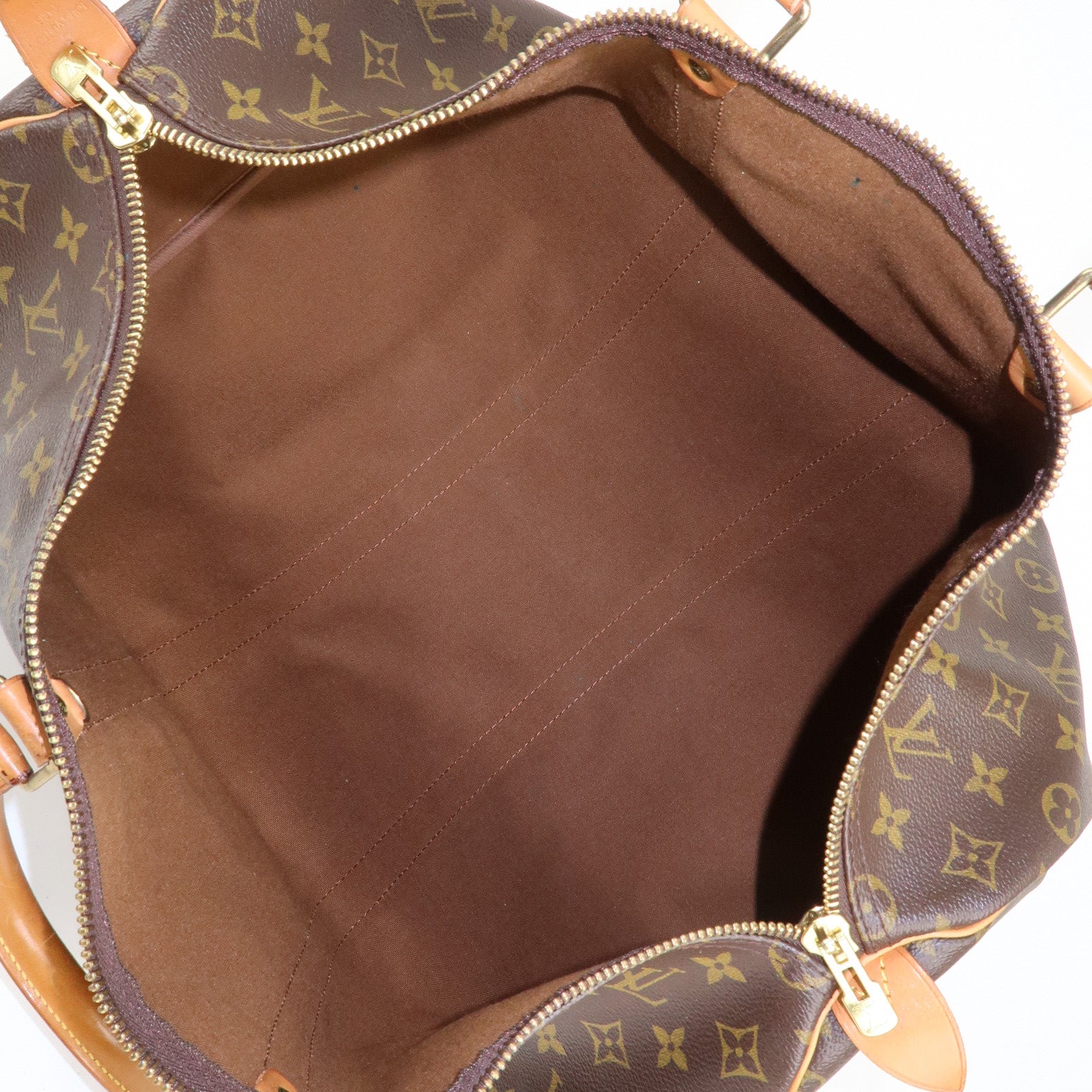 Louis Vuitton Monogram Keep All 50 Boston Bag Brown M41426 Used