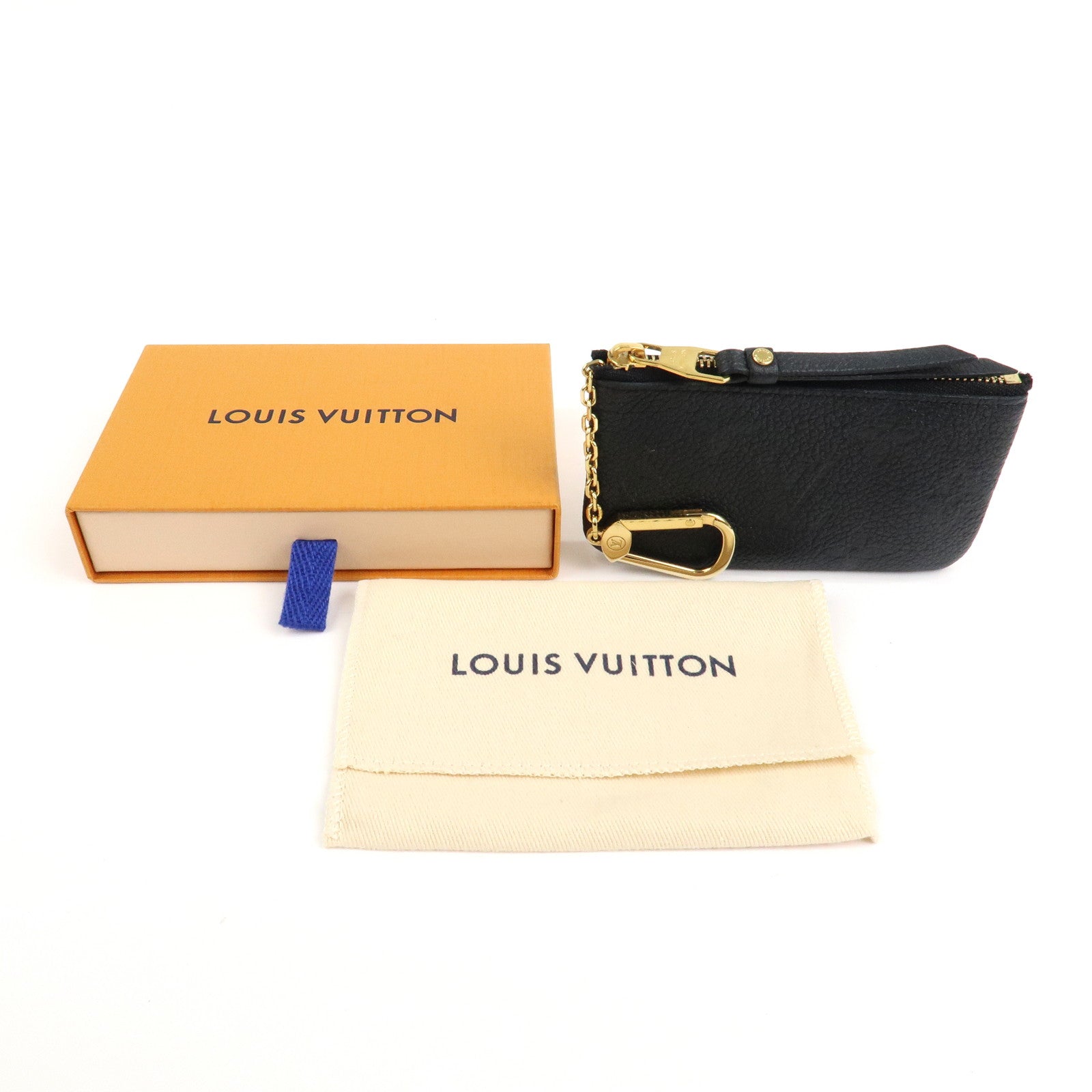 Louis Vuitton Monogram Empreinte Pochette Cles Noir M80879 Used