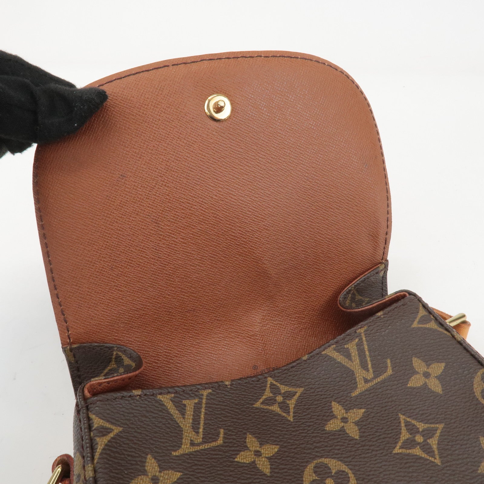 Louis Vuitton Monogram Mini Saint Cloud Shoulder Bag M51244 Used