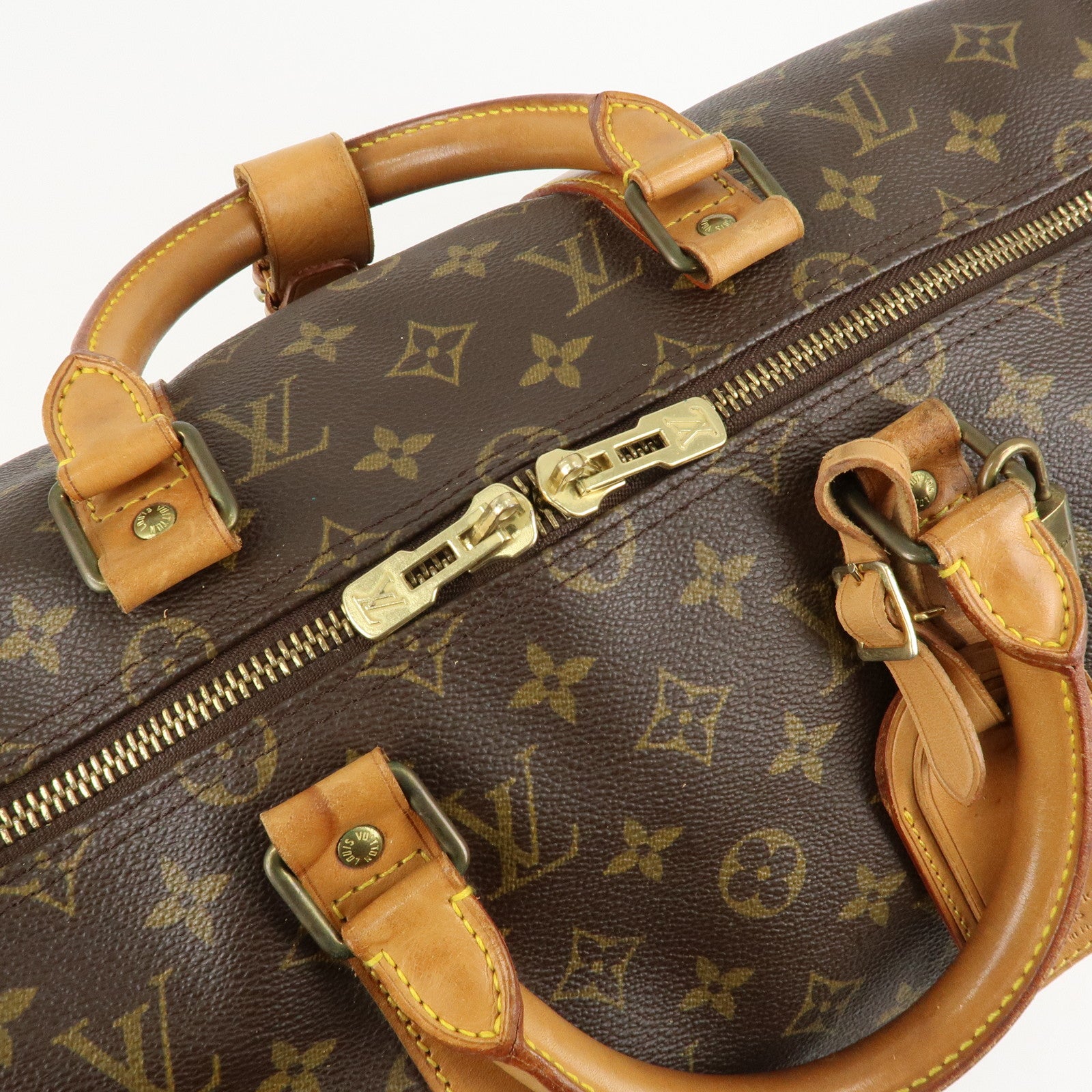 Louis Vuitton Monogram Keep All Bandouliere 50 Boston Bag M41416 Used