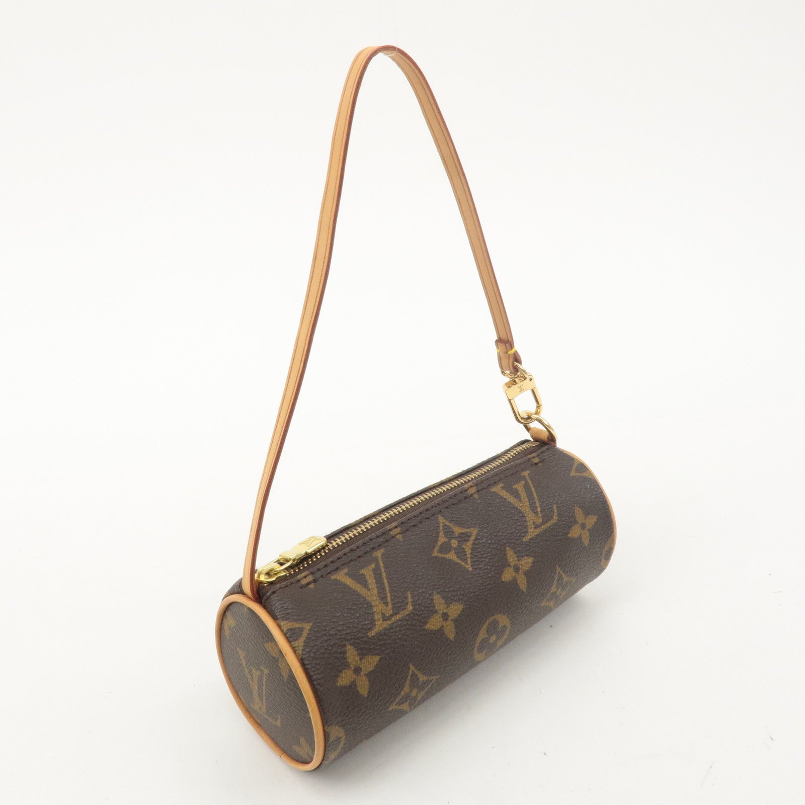 Louis Vuitton Monogram Papillon 30 Hand Bag 
Pouch Brown M51385