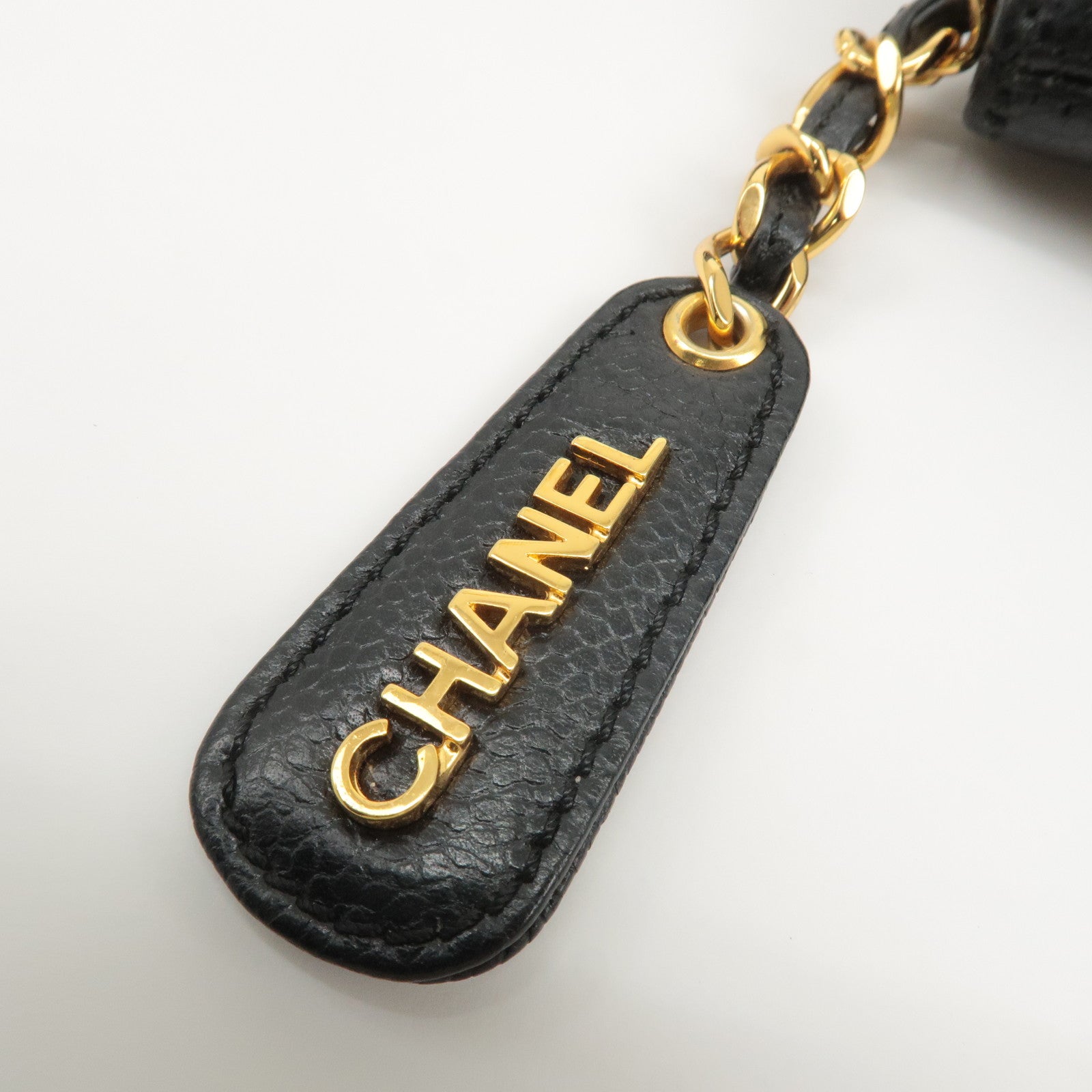 CHANEL Caviar Skin Tote Bag Shoulder Bag Hand Bag Black