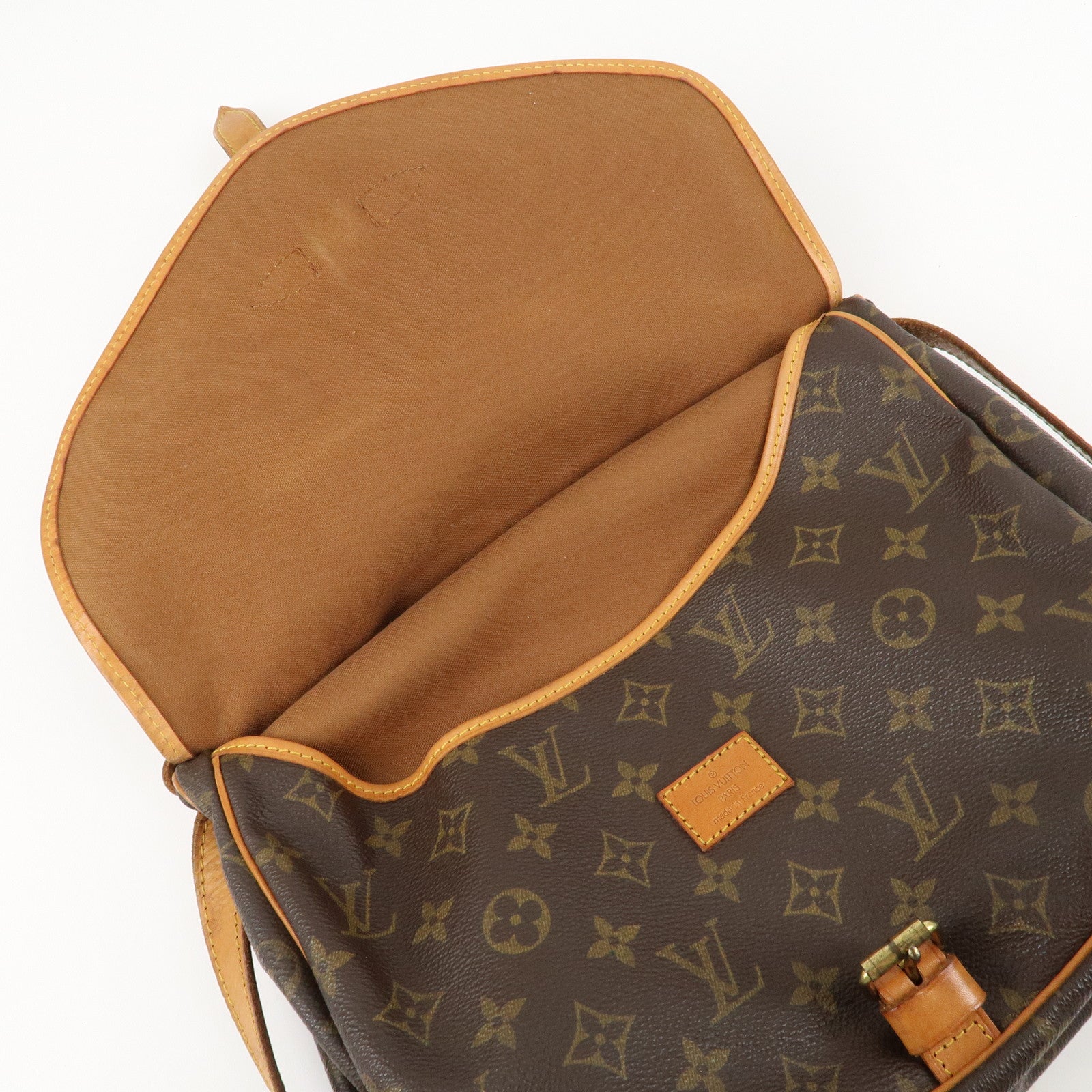 Louis Vuitton Monogram Saumur 30 Shoulder Bag Brown M42256 Bag Used