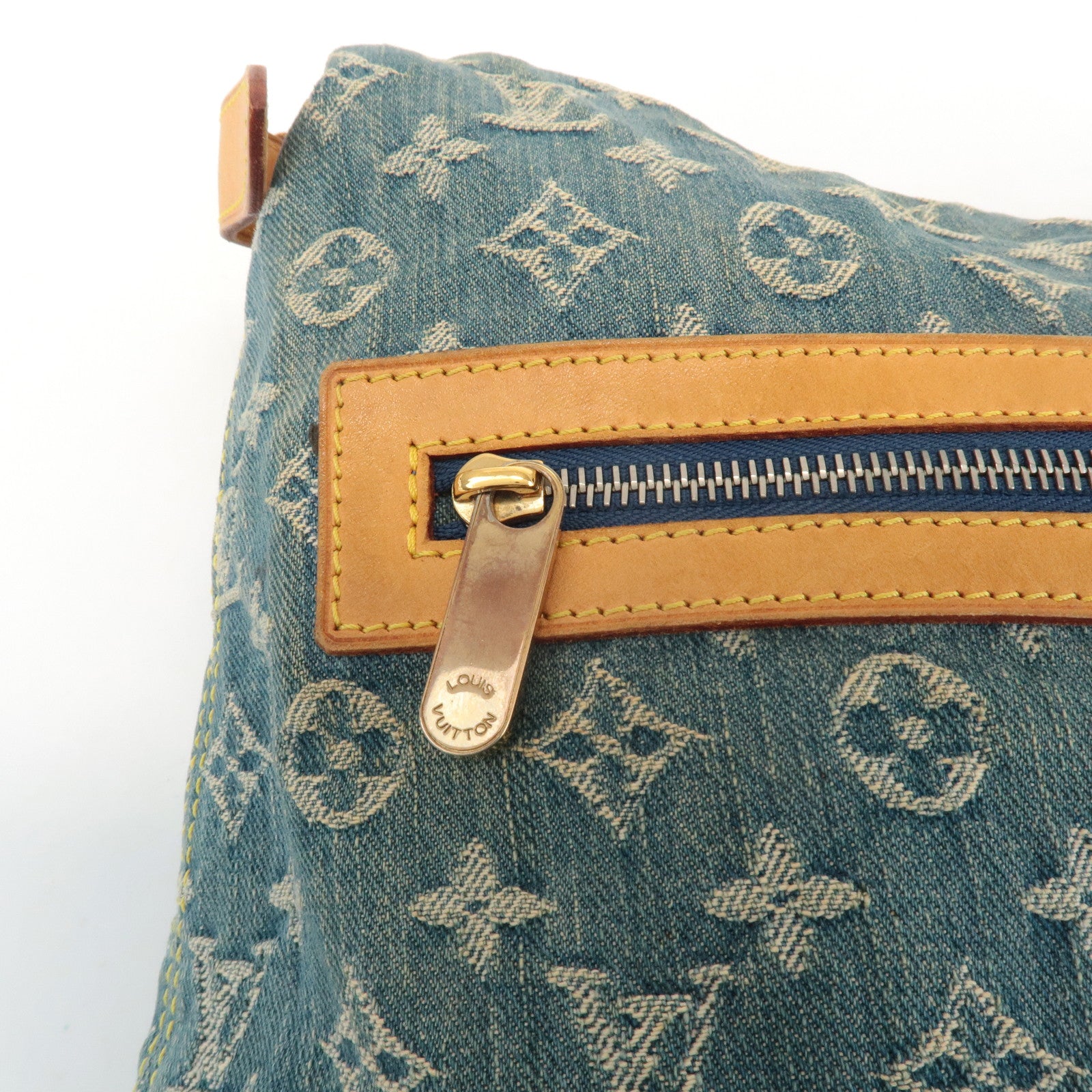 Louis Vuitton Monogram Denim Baggy GM Shoulder Bag M95048 Used