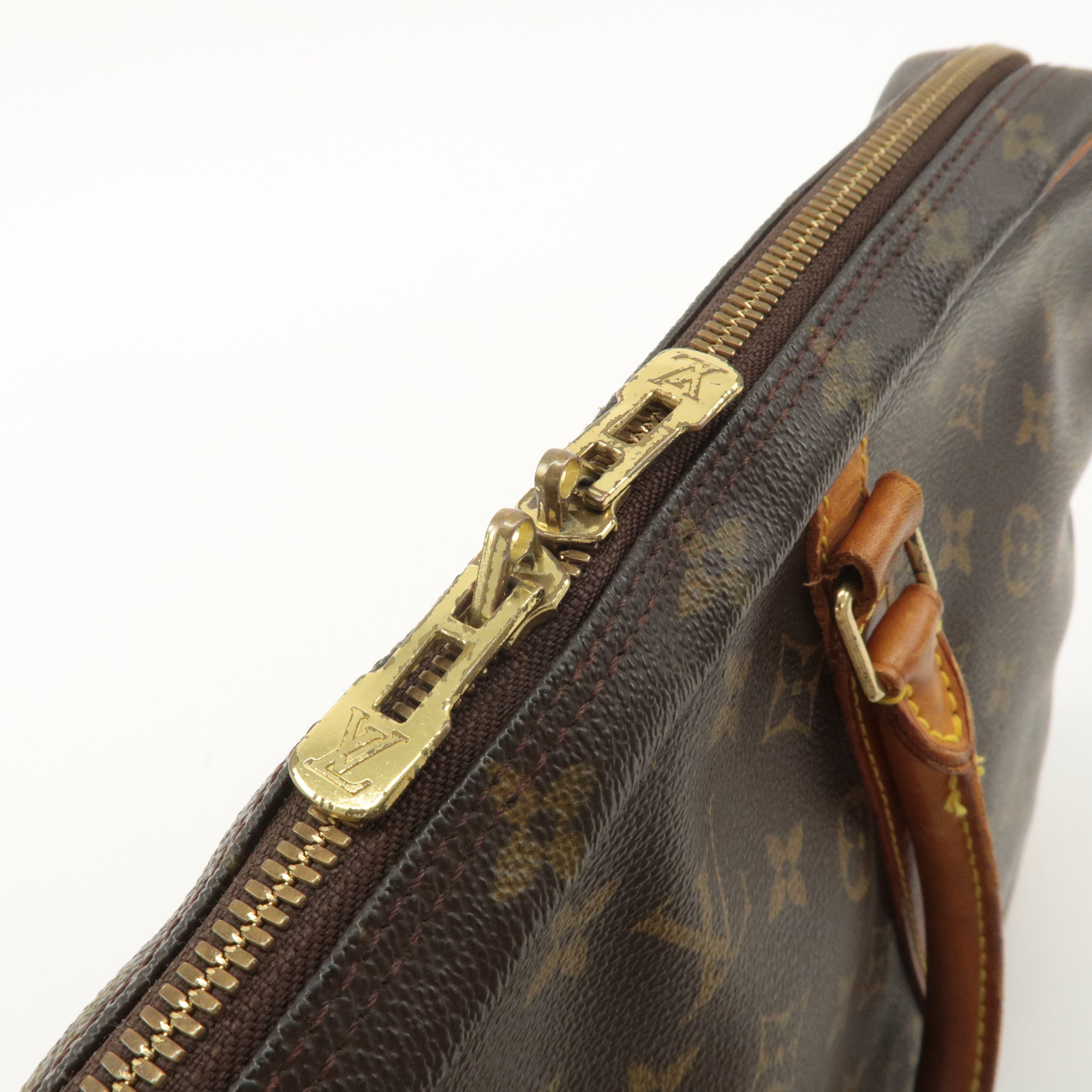 Louis Vuitton Monogram Porte Documents Voyage Bag Brown M53361