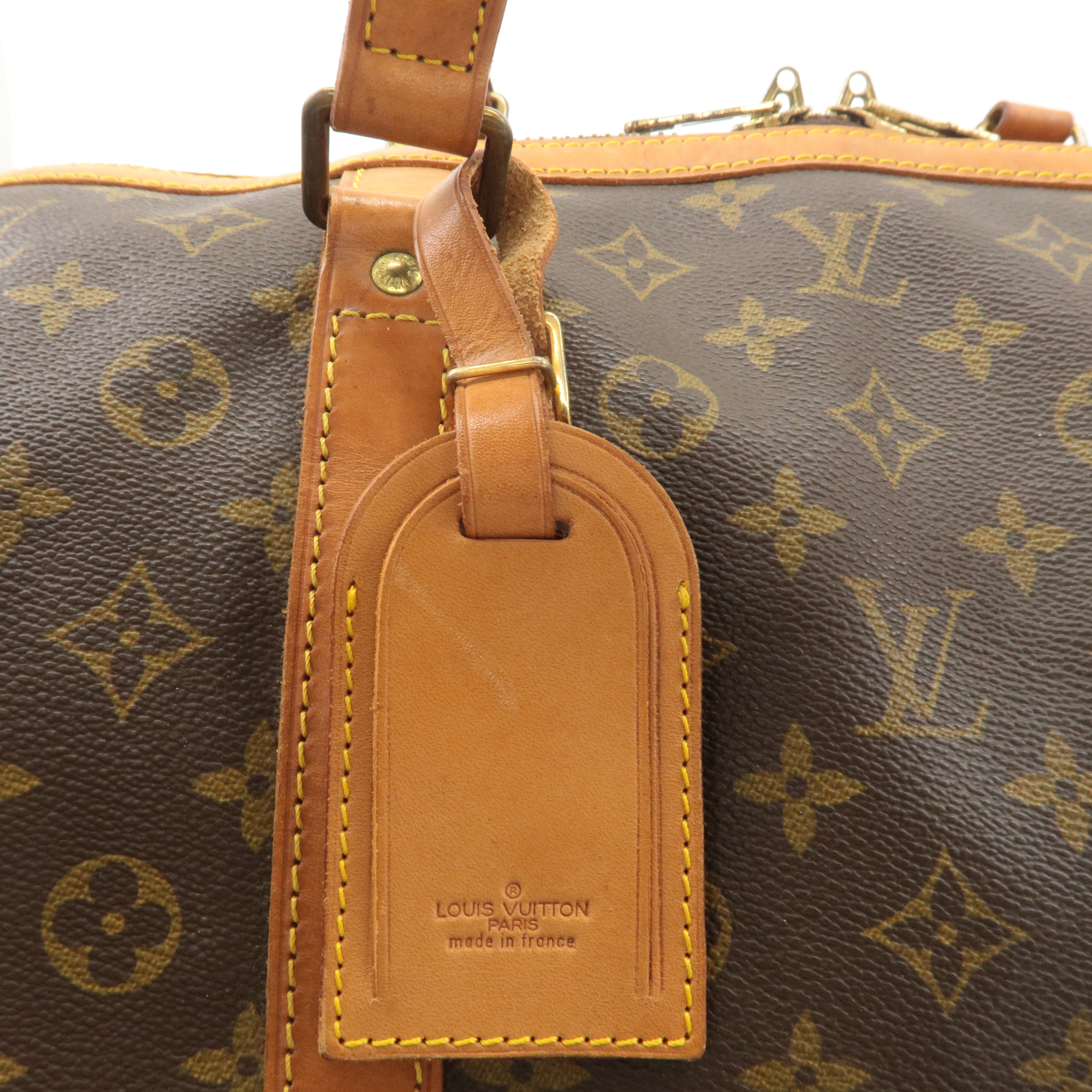 Louis Vuitton Monogram Sac Souple 55 Boston Bag Brown M41622