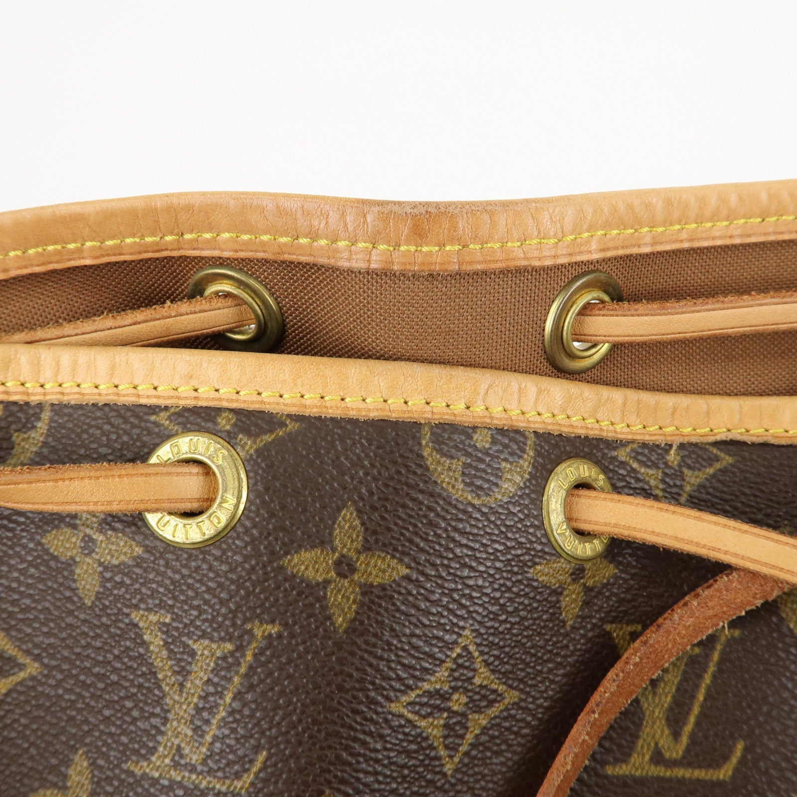 Louis Vuitton Monogram Noe Shoulder Bag Hand Bag Brown M42224 Used