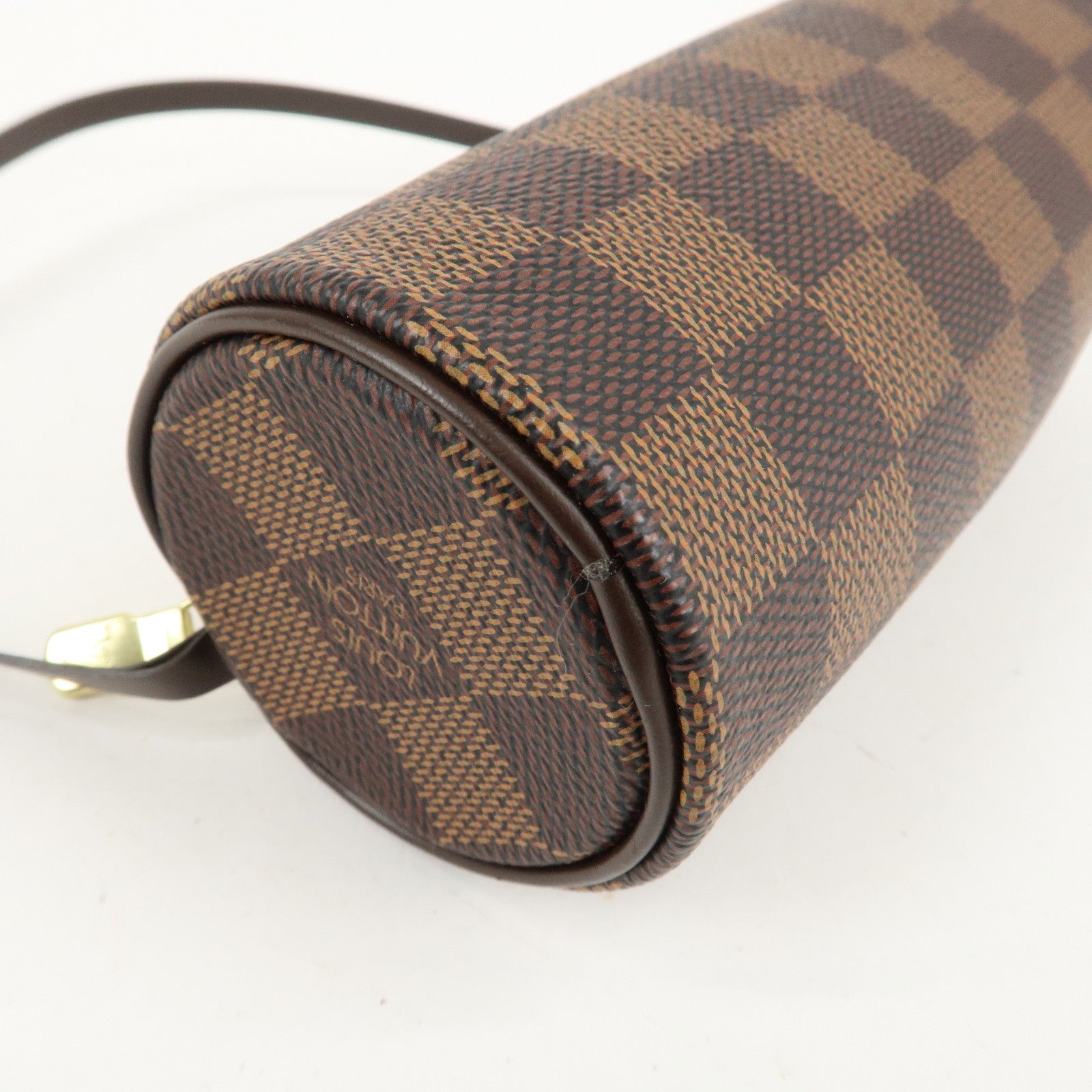 Louis Vuitton Damier Papillon 30 Hand Bag Pouch Brown N51303 Used