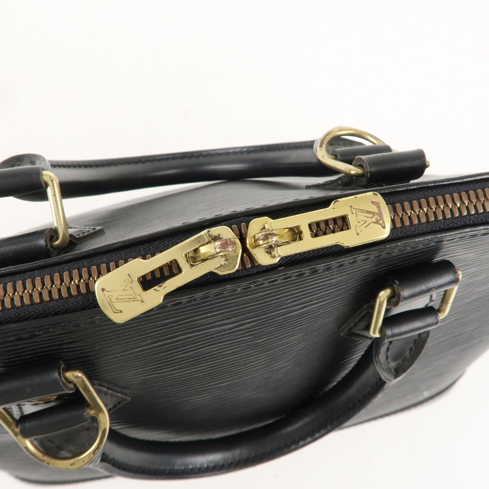 Louis Vuitton Epi Alma Hand Bag Noir Black M52142