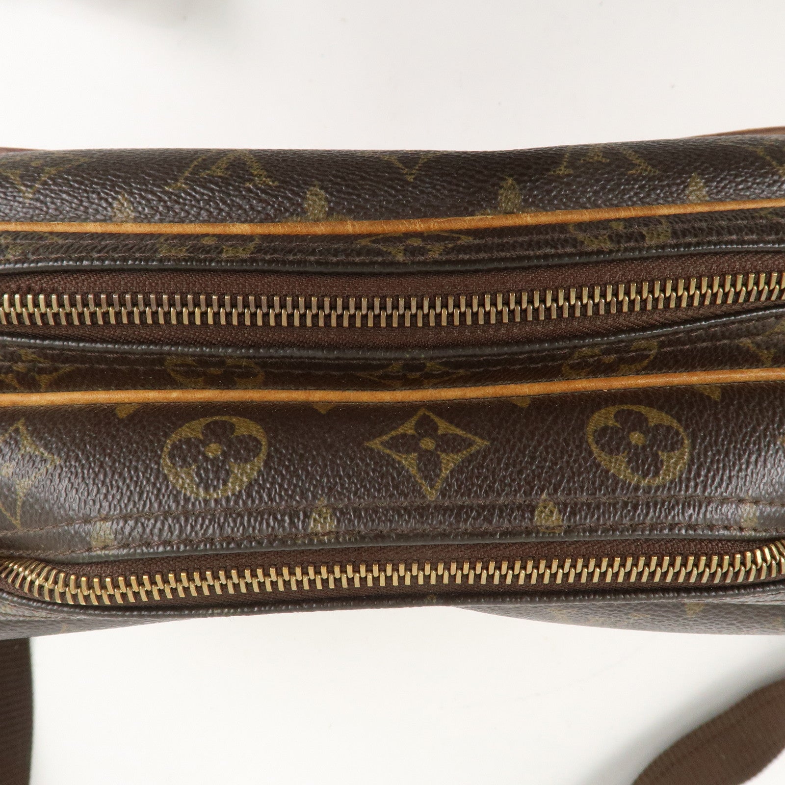 Louis Vuitton Monogram Reporter PM Shoulder Bag Brown M45254