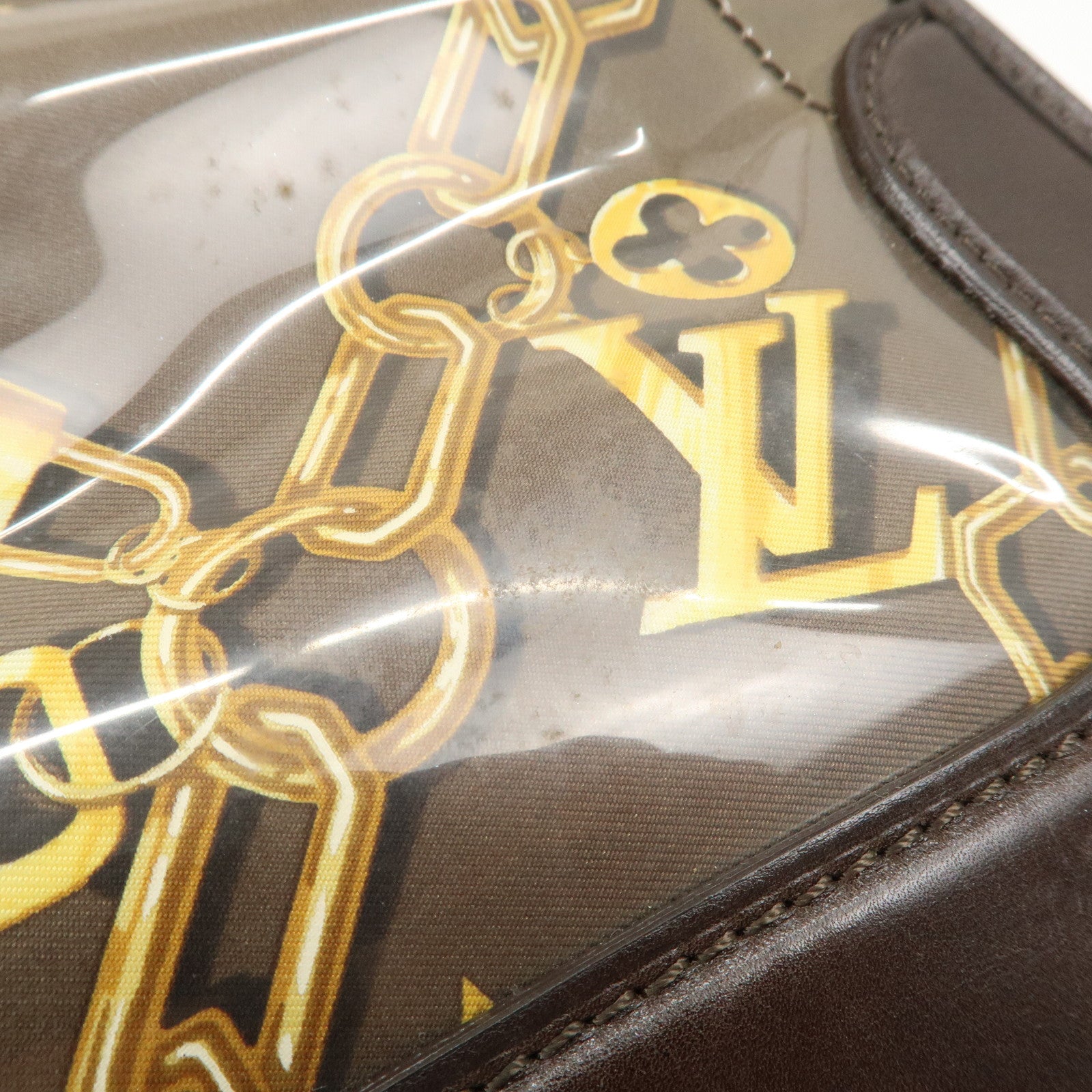 Louis Vuitton Monogram Charm Line Cabas Brown Gold M95156