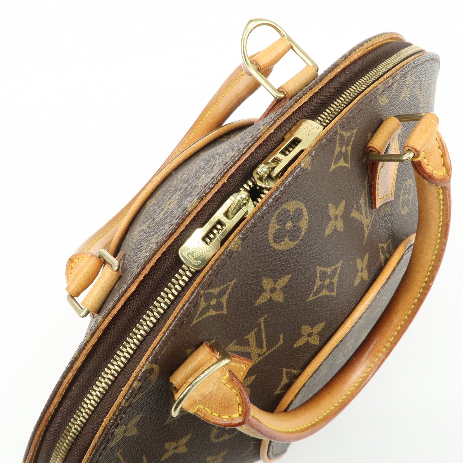 Louis Vuitton Monogram Ellipse MM Hand Bag Brown M51126 Used