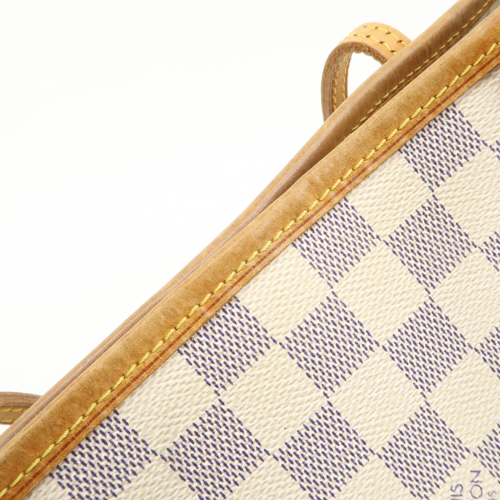 Louis Vuitton Damier Azur Neverfull MM Tote Bag N51107 Used