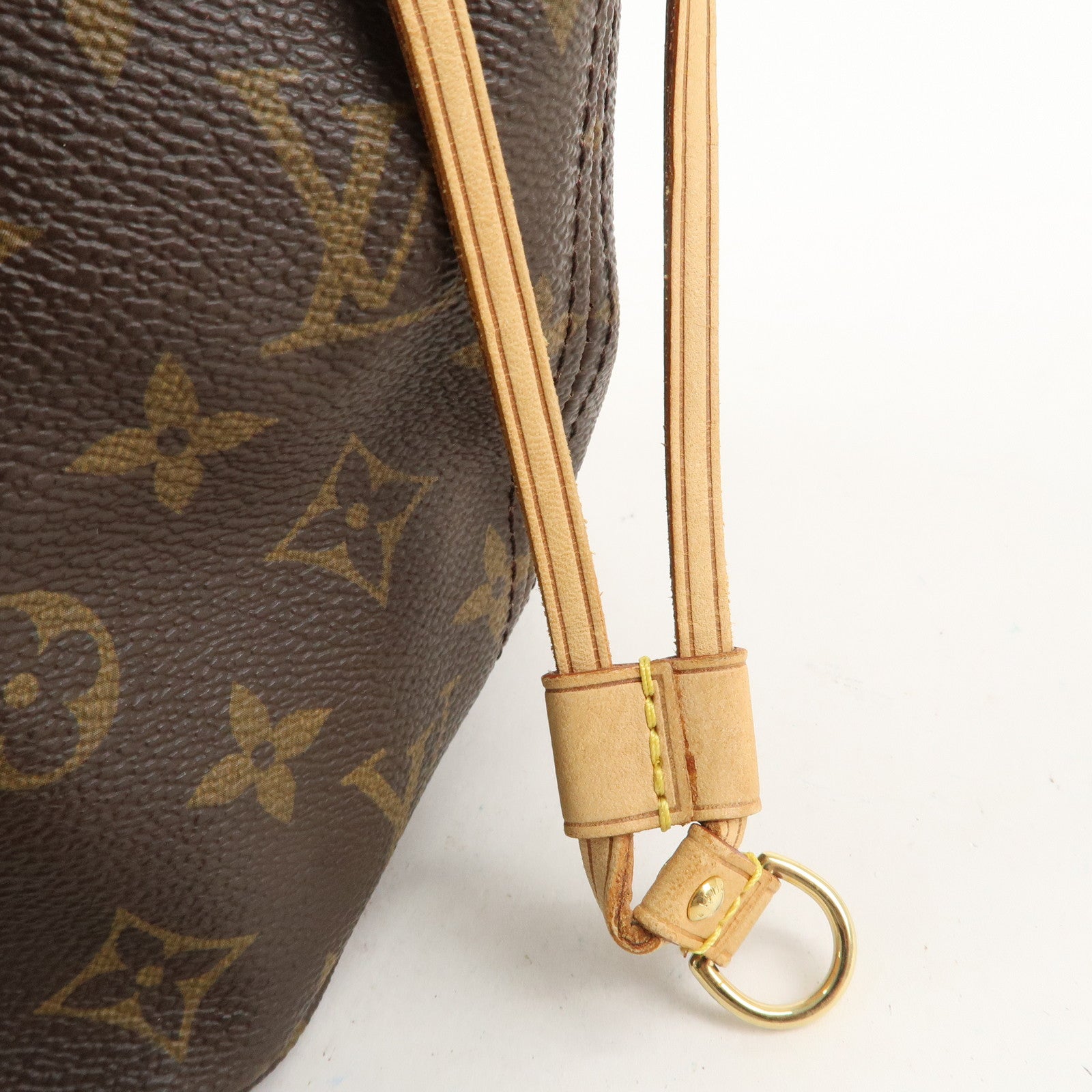 Louis Vuitton Monogram Neverfull MM Tote Bag Brown M40156