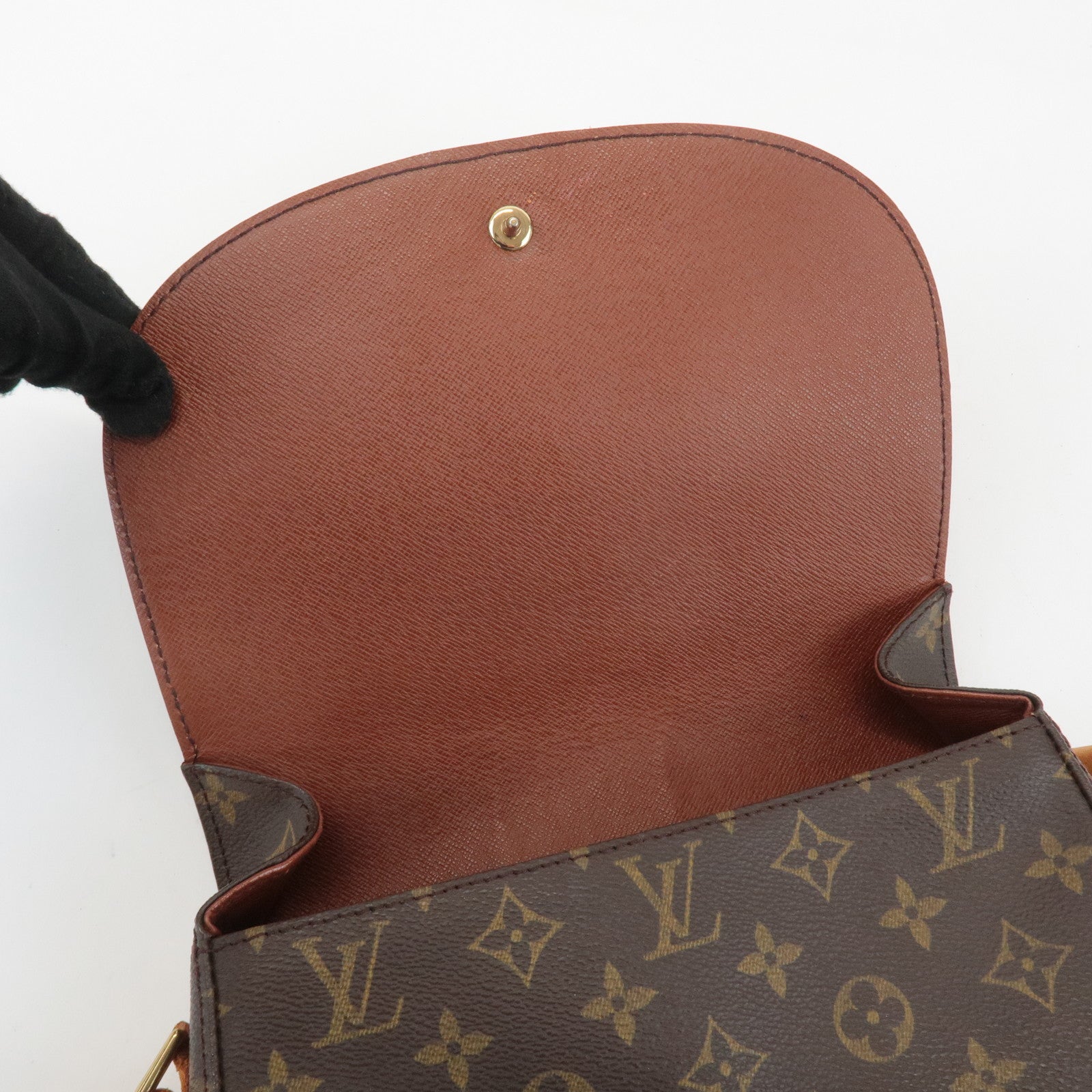 Louis Vuitton Monogram Saint Cloud GM Shoulder Bag Brown M51242 Used