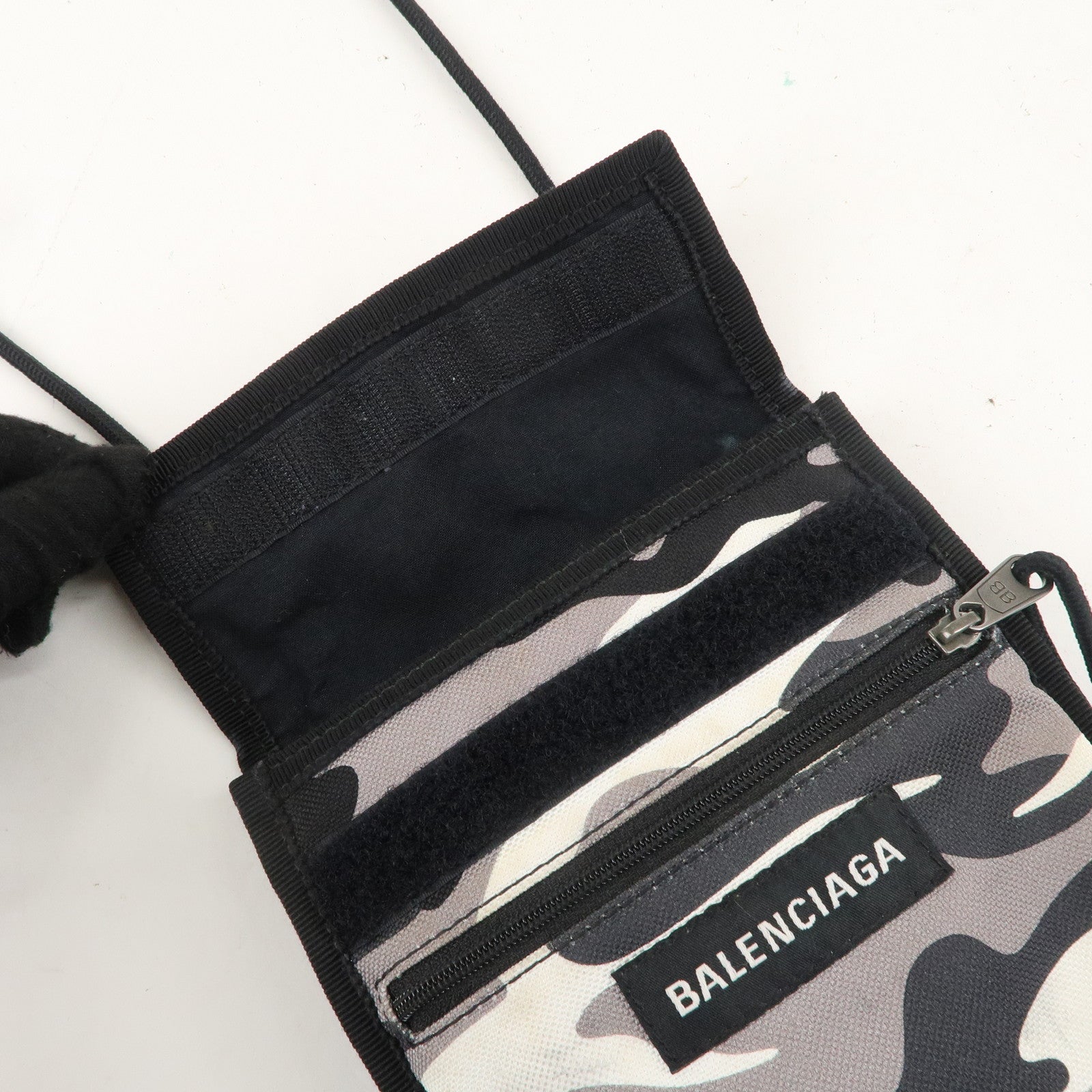 BALENCIAGA Explorer Nylon Shoulder Bag Camouflage 532298