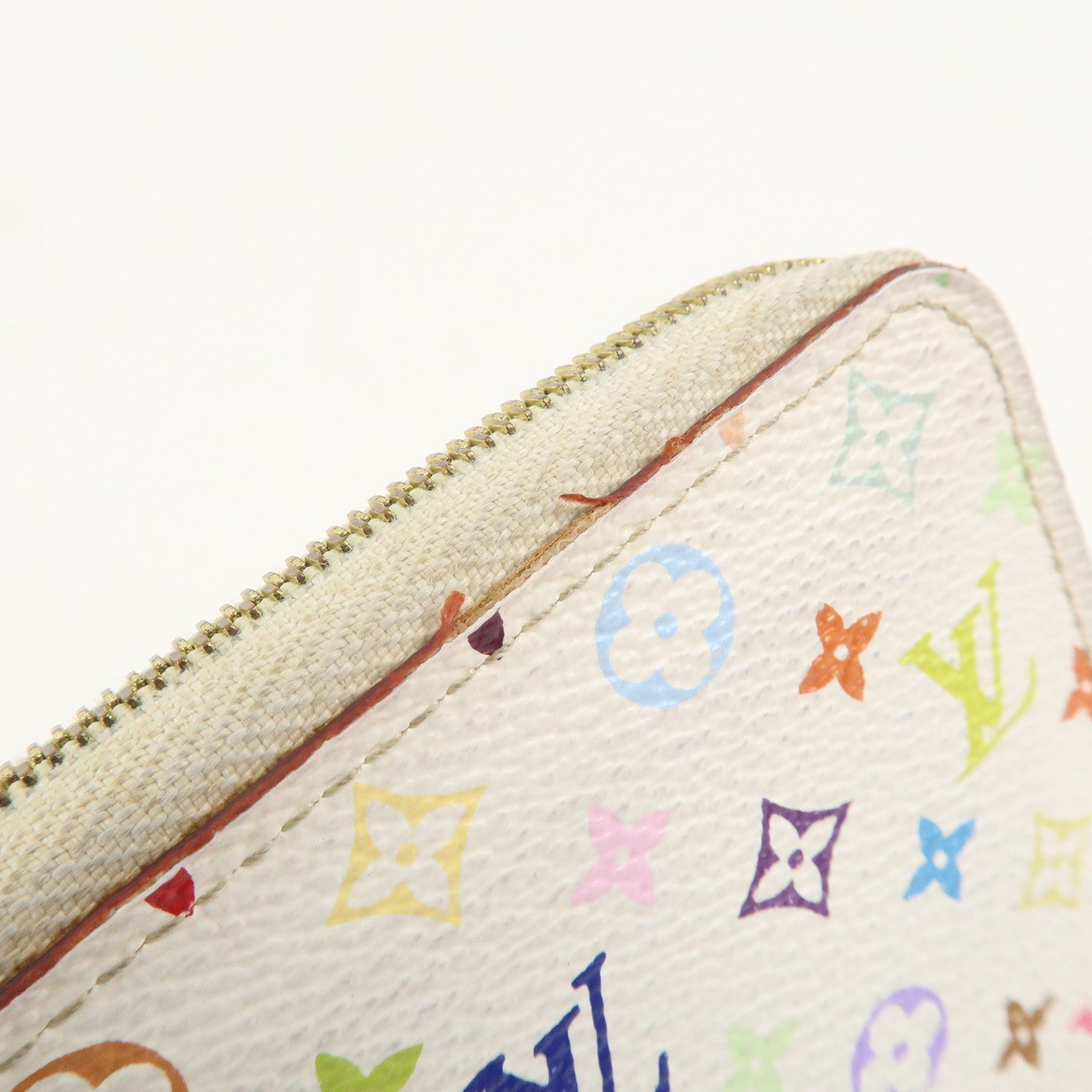 Louis Vuitton Monogram Multicolor Zippy Coin Purse Blanc M66548