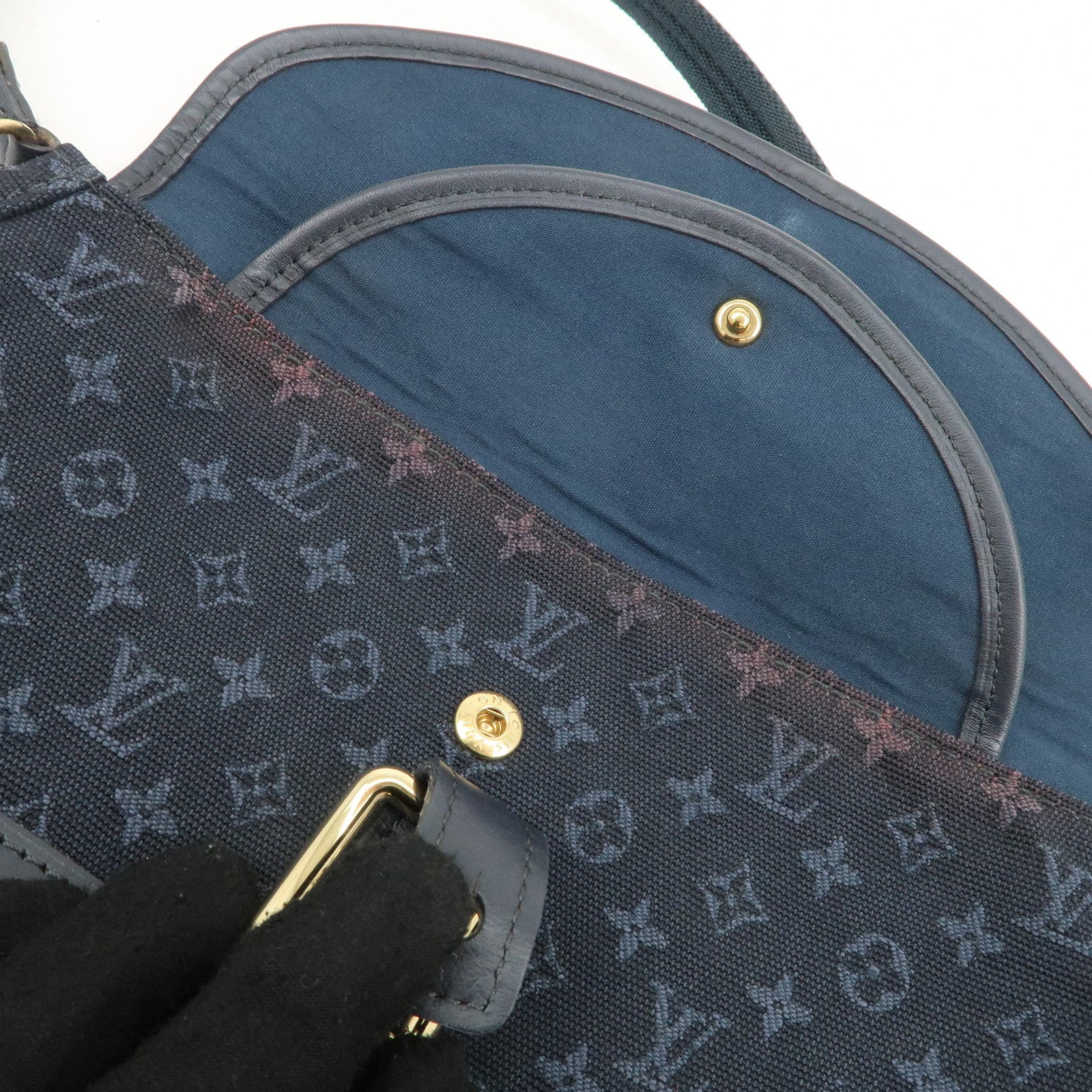 Louis Vuitton Monogram Mini Marjorie Shoulder Bag Blue M92692 Used