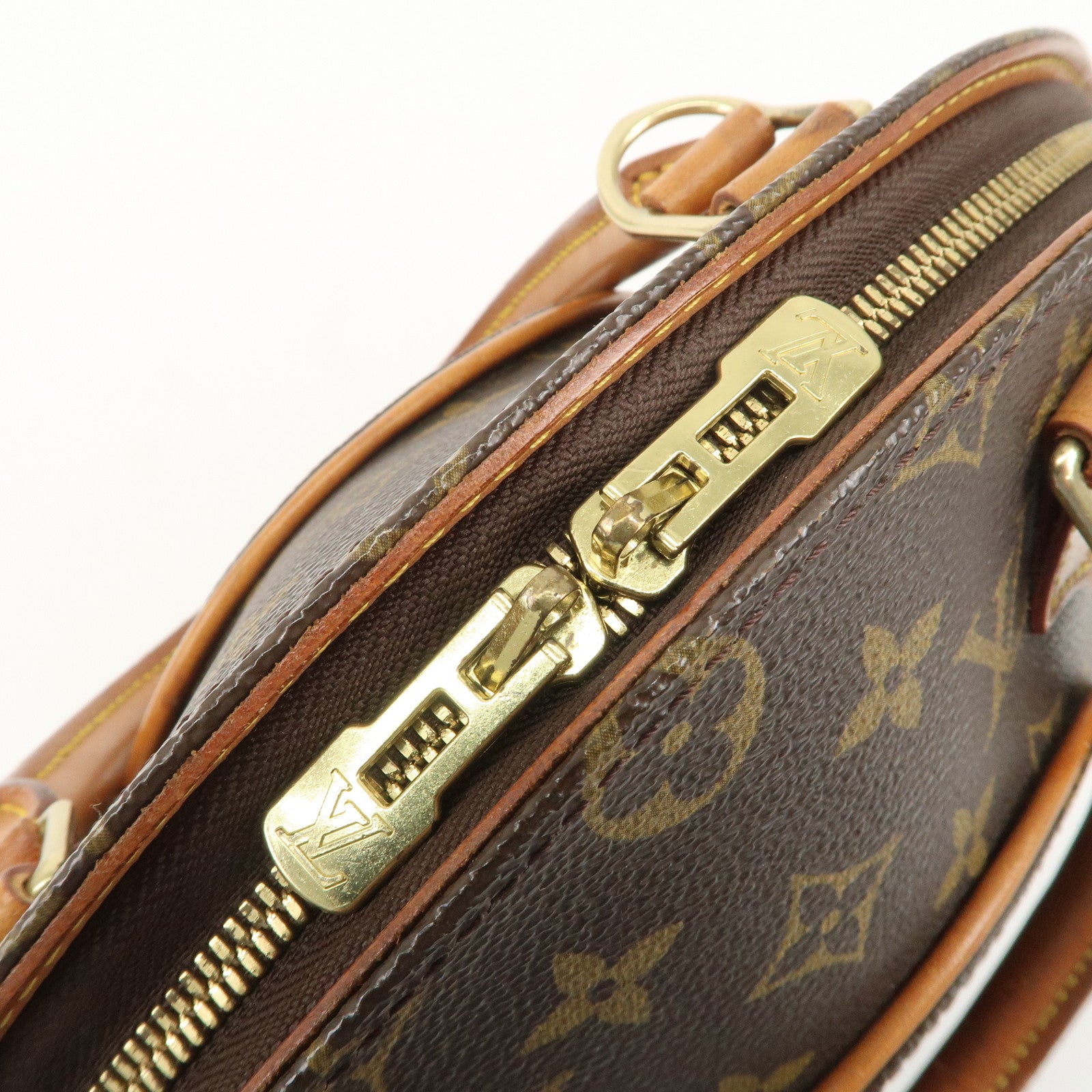 Louis Vuitton Monogram Ellipse PM Hand Bag Brown M51127 Used