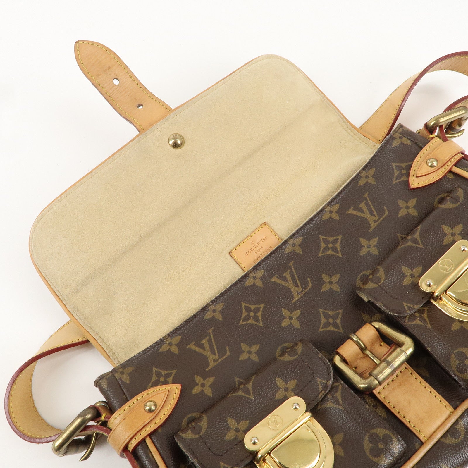 Louis Vuitton Monogram Hudson PM Shoulder Bag Brown M40047