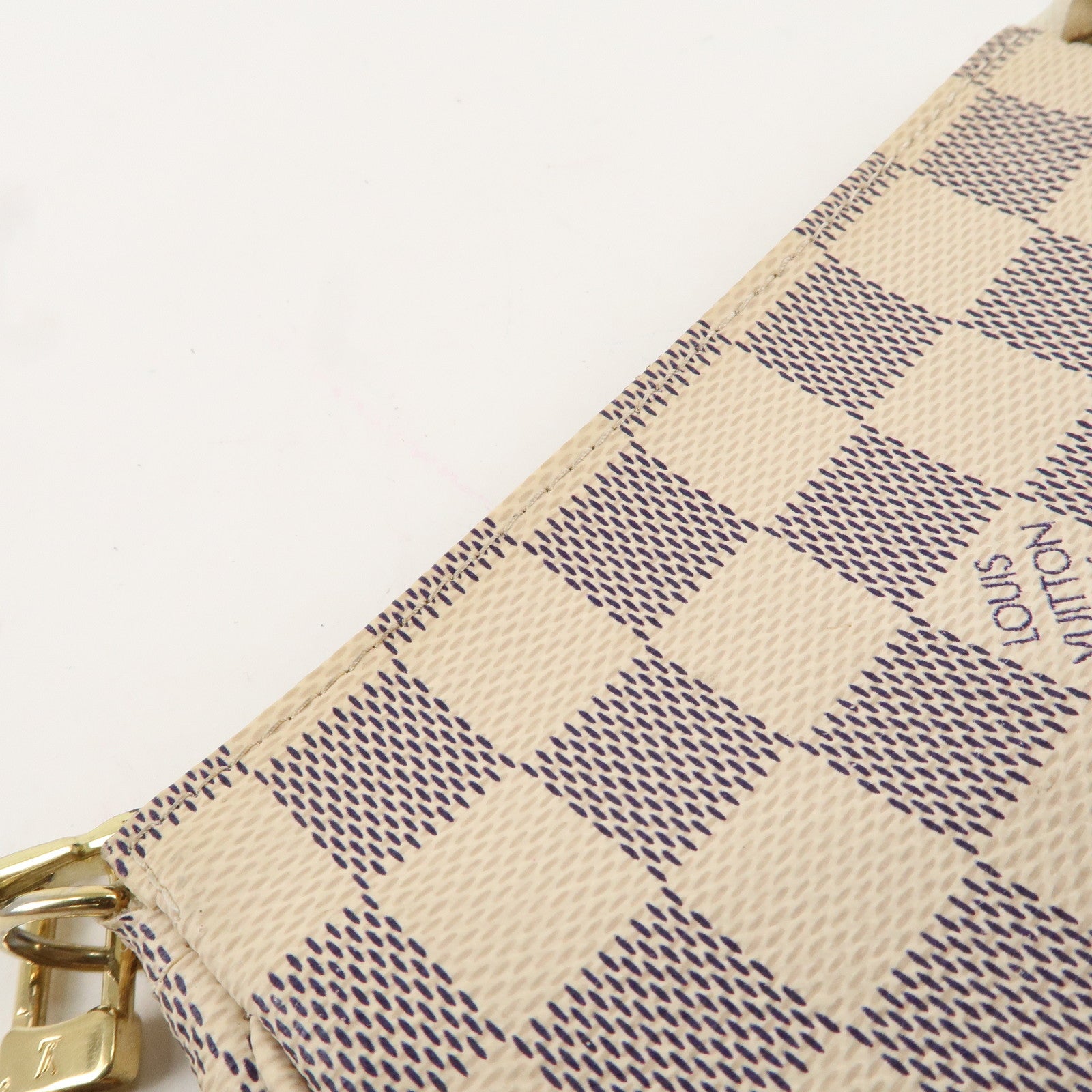 Louis Vuitton Damier Azur Mini Pochette Accessoires Pouch N58010