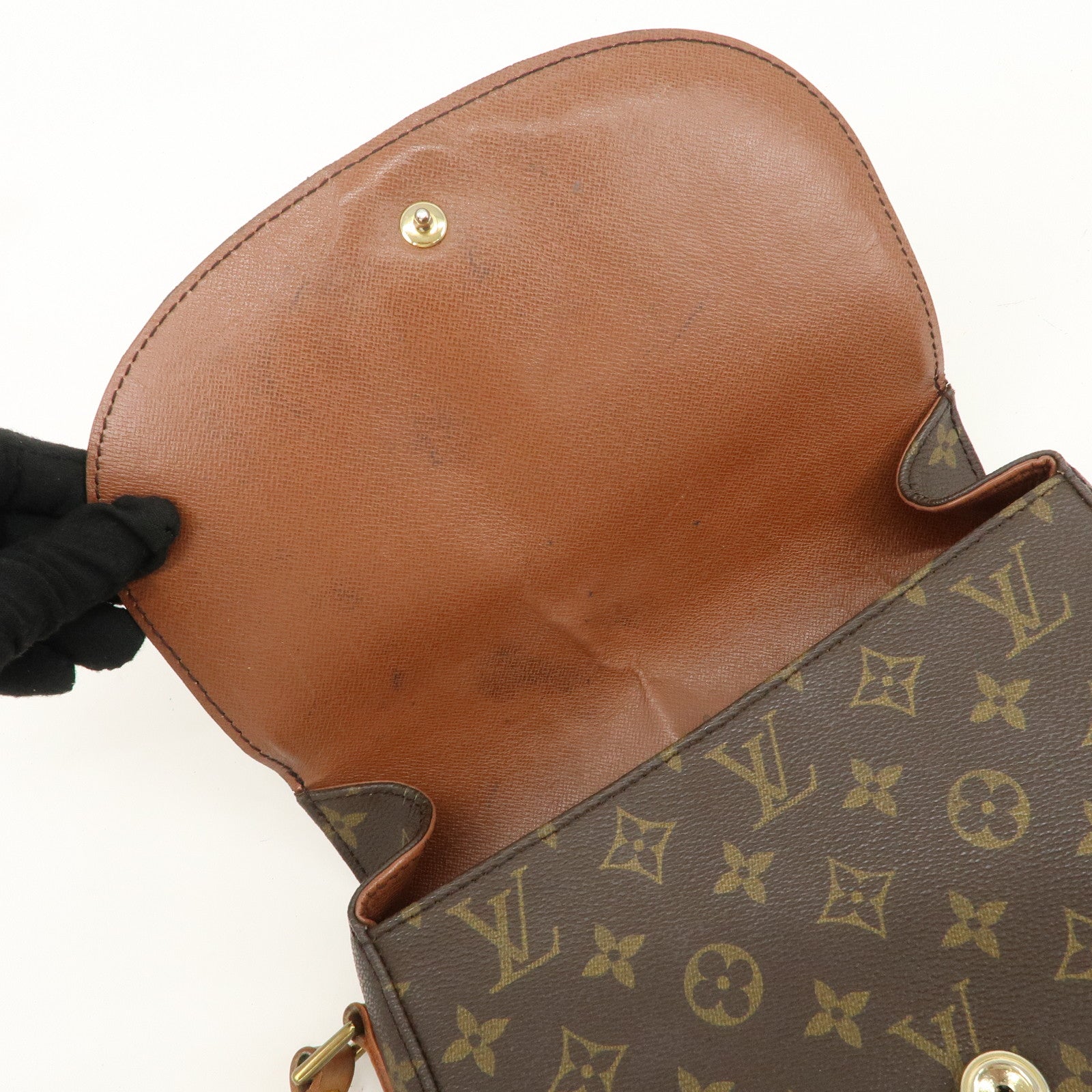 Louis Vuitton Monogram Saint Cloud GM Shoulder Bag Brown M51242