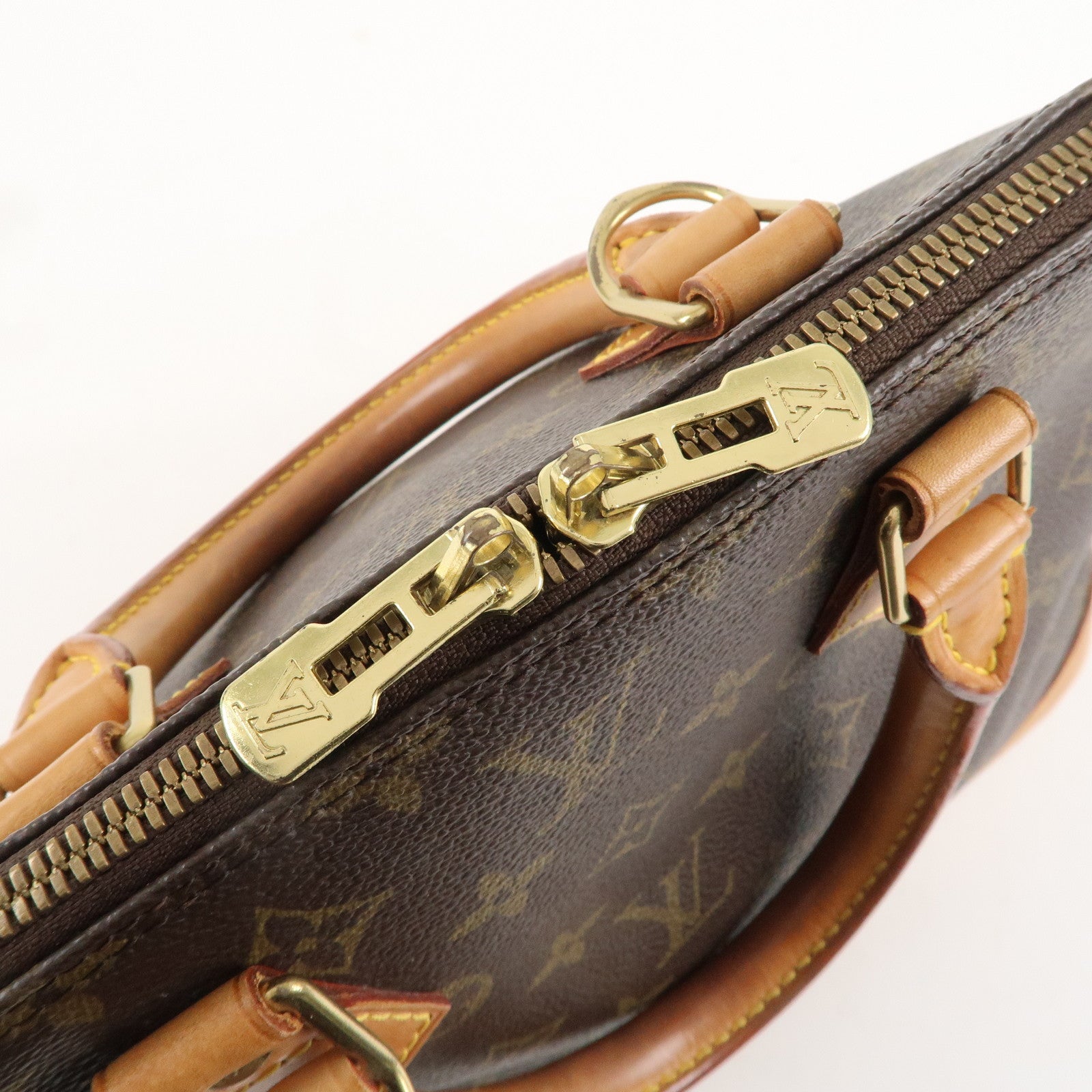 Louis Vuitton Monogram Alma Hand Bag Brown M51130